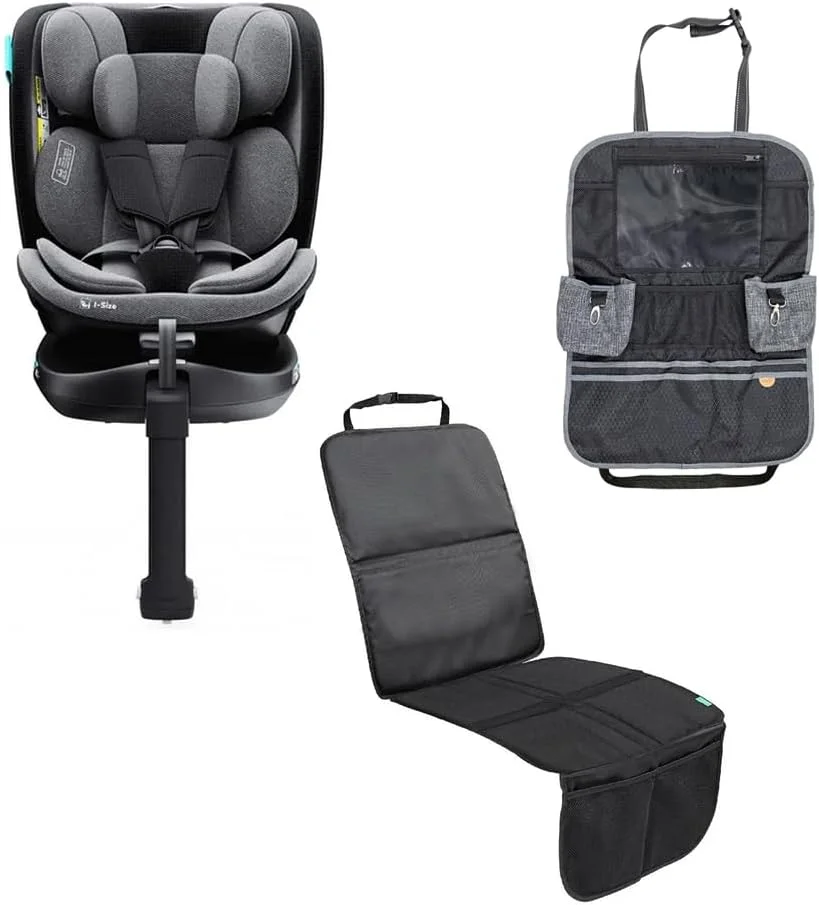 صندلی خودرو چرخشی 360 درجه Moon Brand Gyro Pro+ i-Size + سازمان دهنده پشت صندلی کودک + محافظ صندلی خودرو ضد آب