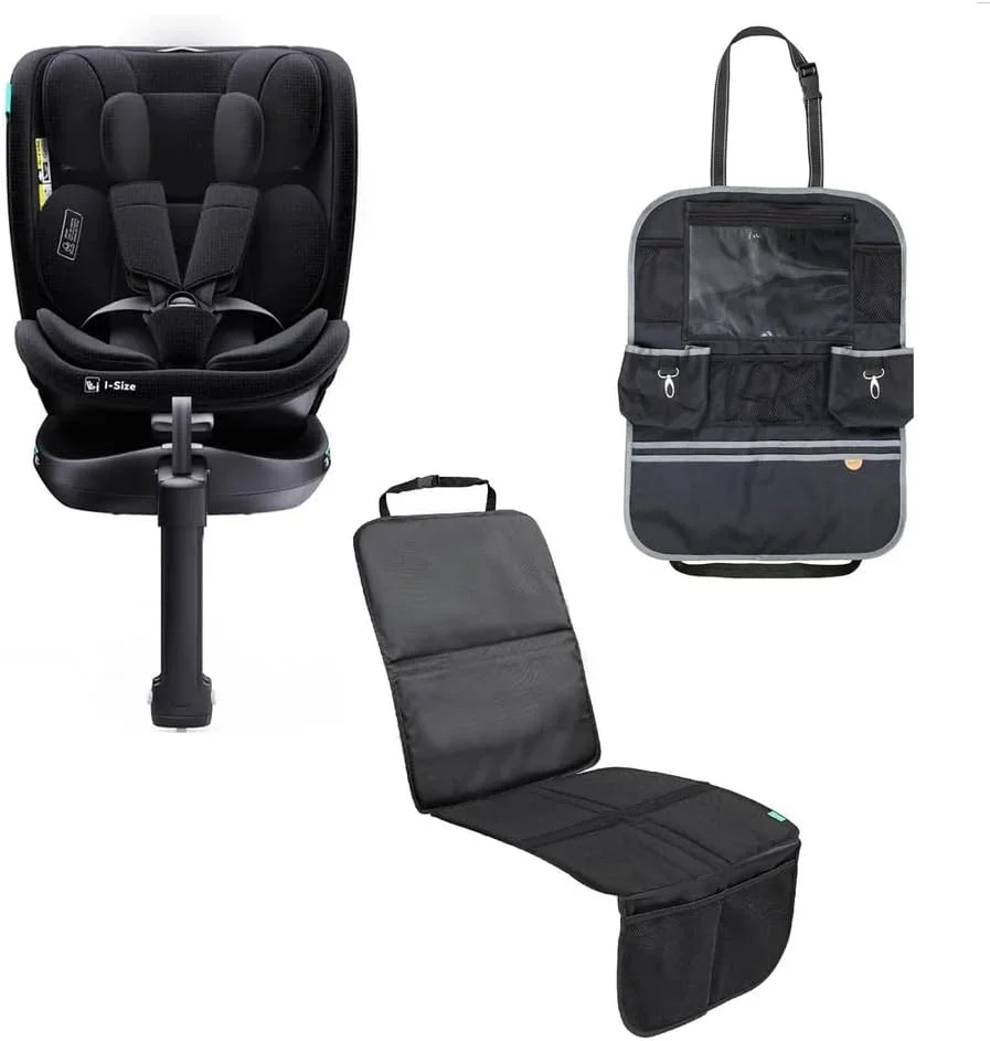 صندلی ماشین چرخشی 360 درجه Moon Brand Gyro Pro+ i-Size + سازمان دهنده پشت صندلی کودک + محافظ صندلی ماشین ضد آب