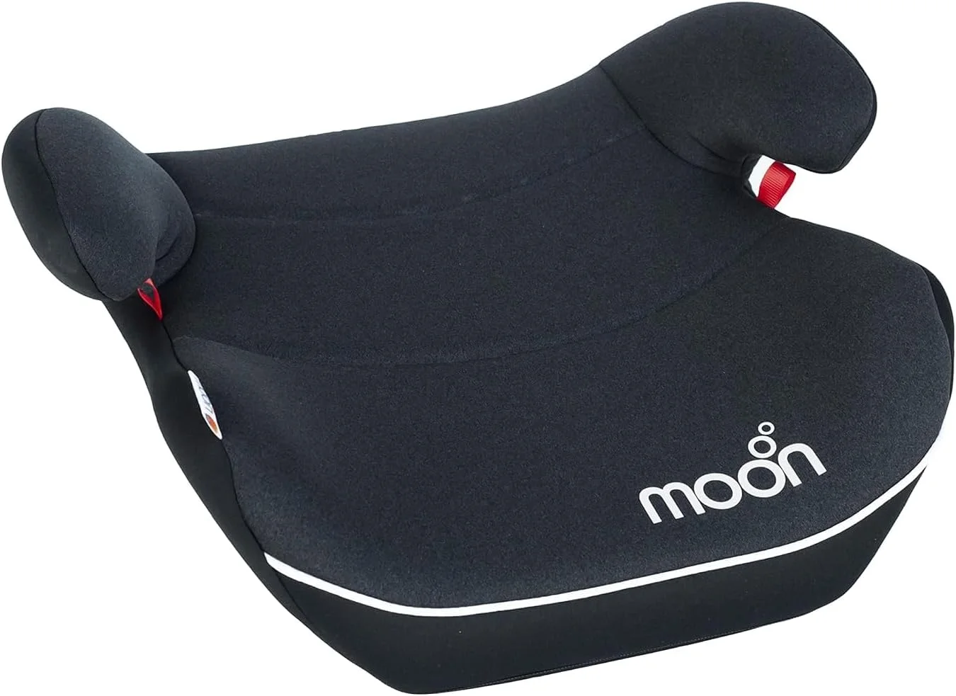 صندلی خودرو کودک/نوزاد سبک وزن مسافرتی مدل Kido برند Moon، گروه 3، یونیورسال، پشتی بزرگ بدون تکیه‌گاه، مناسب برای کودکان 3 تا 12 سال، از 15 تا 36 کیلوگرم - مشکی