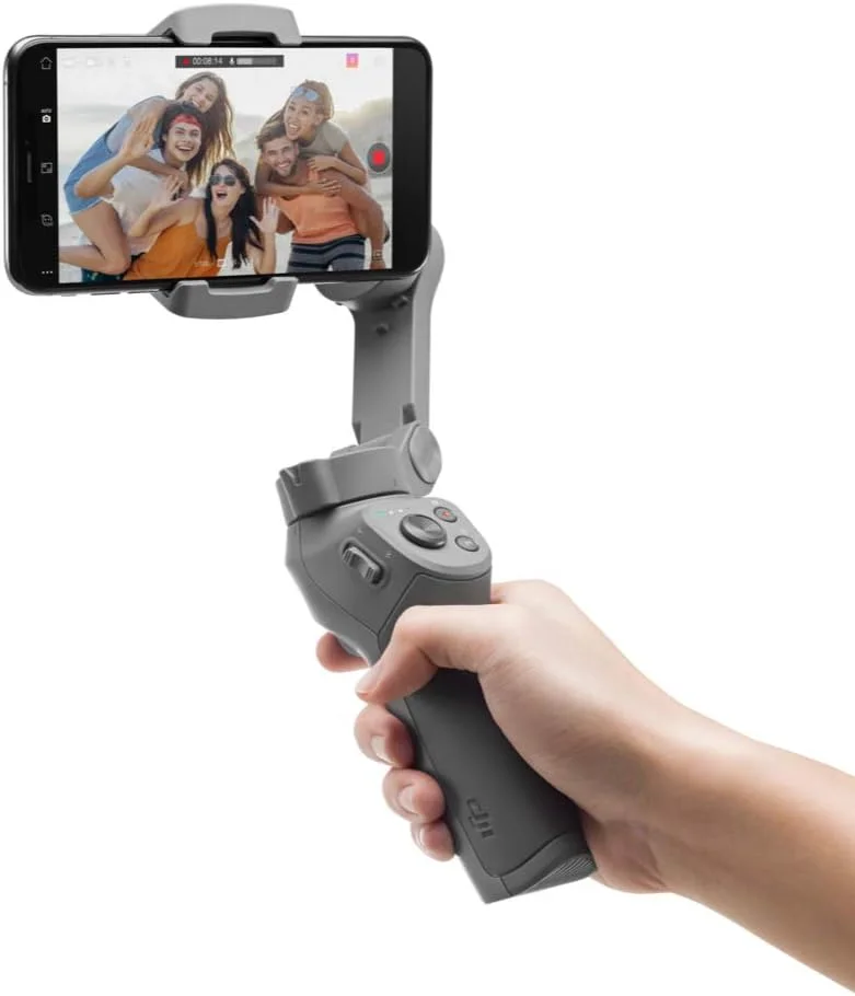 DJI Osmo Mobile 3 Combo: گیمبال تثبیت کننده تلفن هوشمند خاکستری برای تلفن همراه، تا 35 دقیقه قدرت، 2400mAh، 25.92 Wh، برای RoboMaster S1