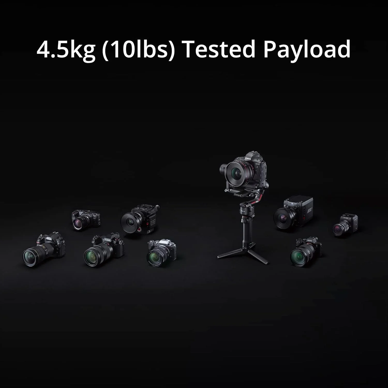 DJI RS 2 Pro Combo - لرزشگیر گیمبال 3 محوره برای دوربین های DSLR و بدون آینه، نیکون سونی پاناسونیک کانن فوجی فیلم، Ronin S، تحمل وزن 4.5 کیلوگرم، فیبر کربن، موتور فوکوس، سیستم انتقال تصویر - مشکی DJI RS 2 Pro Combo - لرزشگیر گیمبال 3 محوره برای دوربین های DSLR و بدون آینه، نیکون سونی پاناسونیک کانن فوجی فیلم، Ronin S، تحمل وزن 4.5 کیلوگرم، فیبر کربن، موتور فوکوس، سیستم انتقال تصویر - مشکی