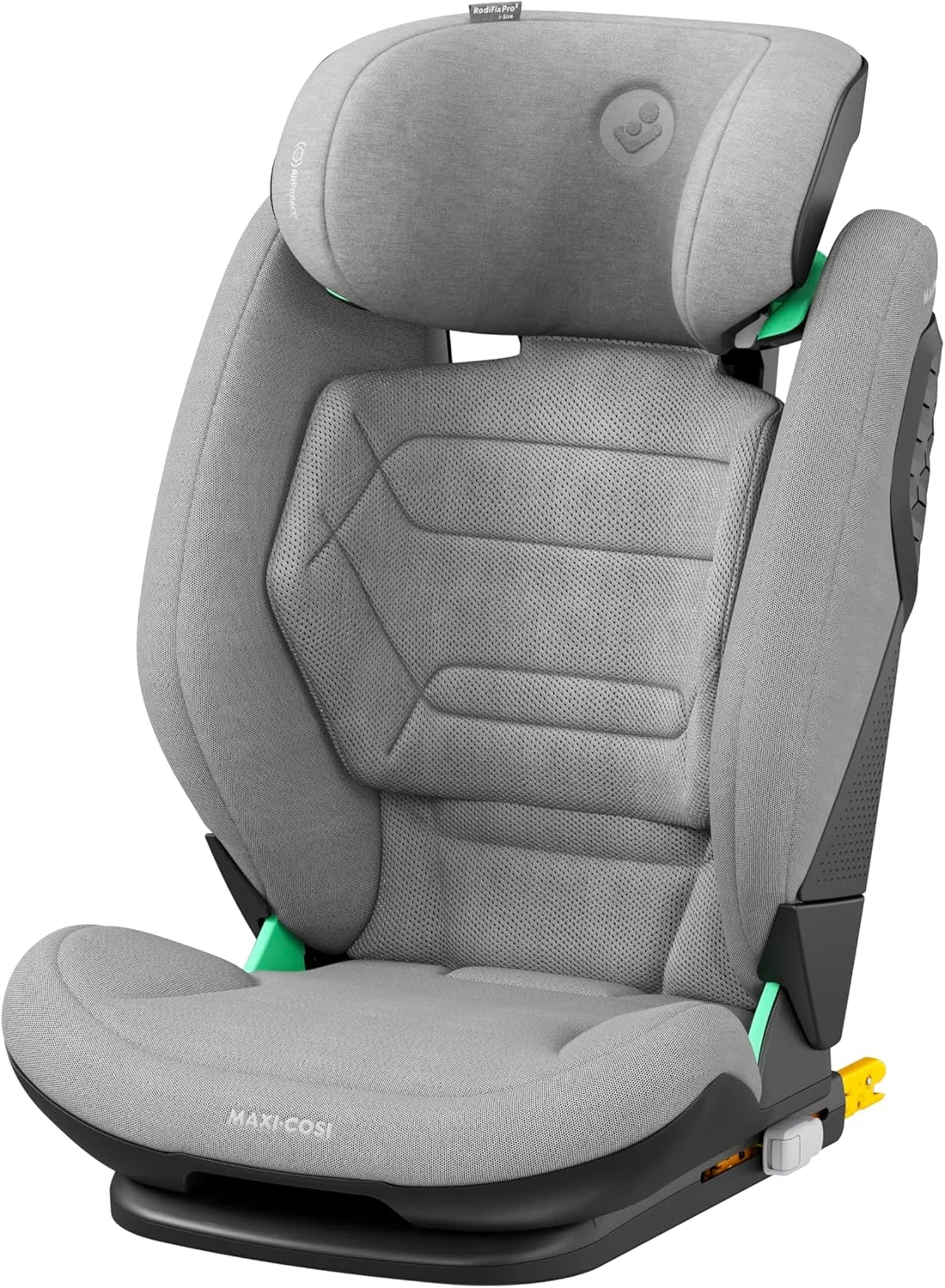 Maxi-Cosi RodiFix Pro2 i-Size Infant Car Seat, G-CELL Side Impact Protection, ClimaFlow For Temperature Control, 3.5 Months to 12 Years, Authentic Grey, 2 Year Warranty