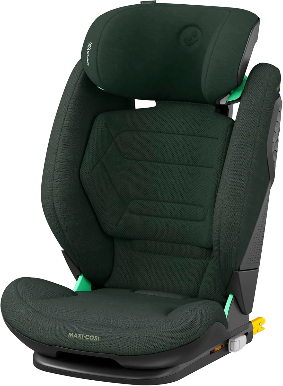 Maxi-Cosi RodiFix Pro2 i-Size Child Car Seat, Multiple Recline Positions, G-CELL Side Impact Protection, ClimaFlow for Temperature Control, 3.5-12 Years, Authentic Green, 2 Year Warranty