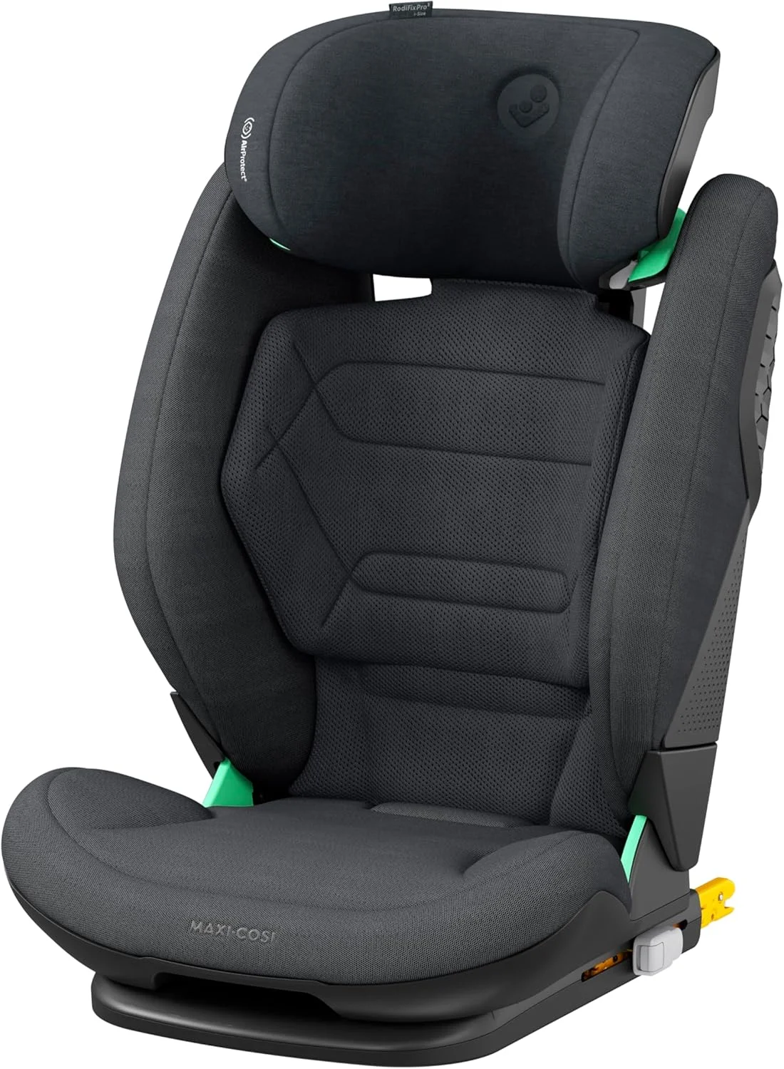 Maxi-Cosi RodiFix Pro2 i-Size Infant Car Seat, G-CELL Side Impact Protection, ClimaFlow For Temperature Control, 3.5 Months to 12 Years, Authentic Graphite, 2 Year Warranty