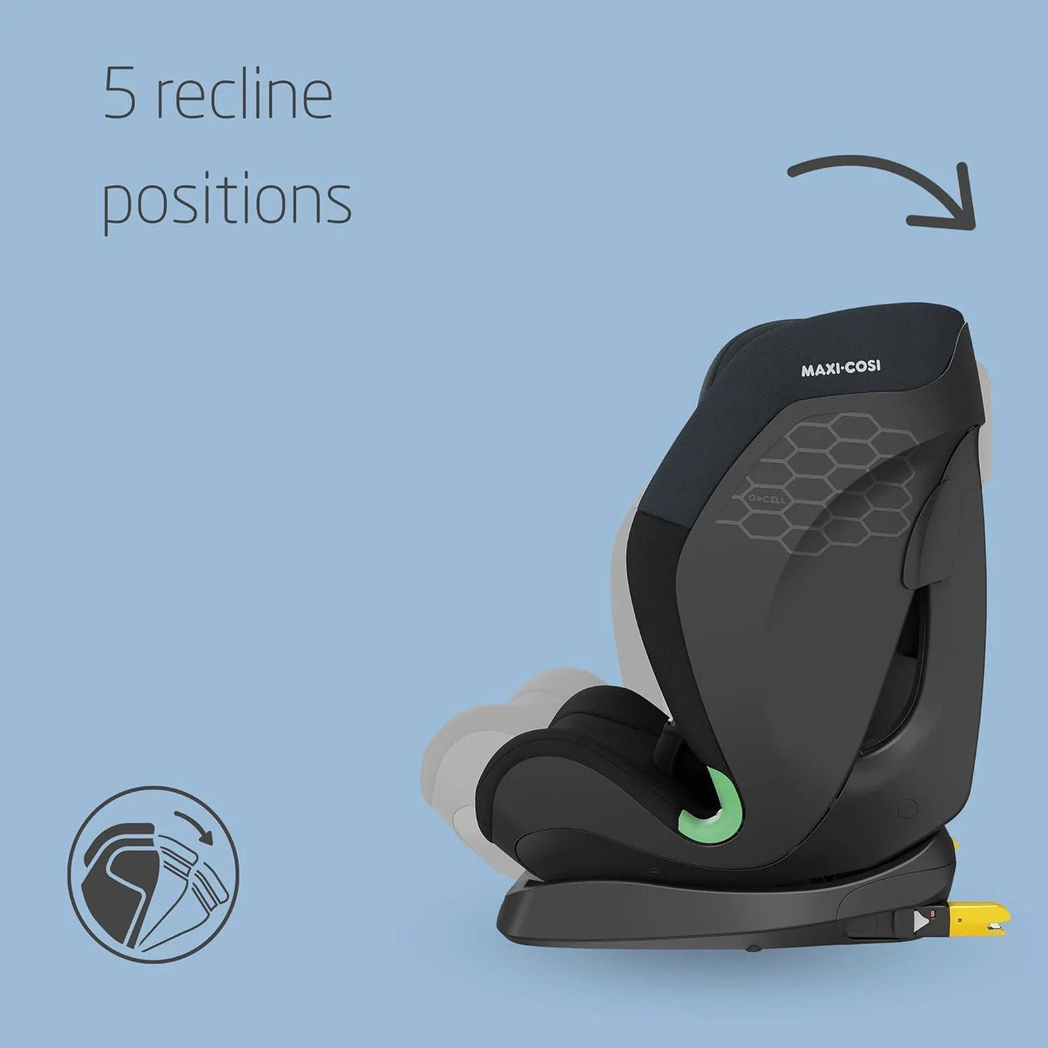 Maxi-Cosi Titan S i-Size Child Car Seat, Multiple Recline Positions, G-CELL Side Impact Protection, 5-Point Safety Harness, 15 Months to 12 Years, Tonal Black, 2 Year Warranty Maxi-Cosi Titan S i-Size Child Car Seat, Multiple Recline Positions, G-CELL Side Impact Protection, 5-Point Safety Harness, 15 Months to 12 Years, Tonal Black, 2 Year Warranty