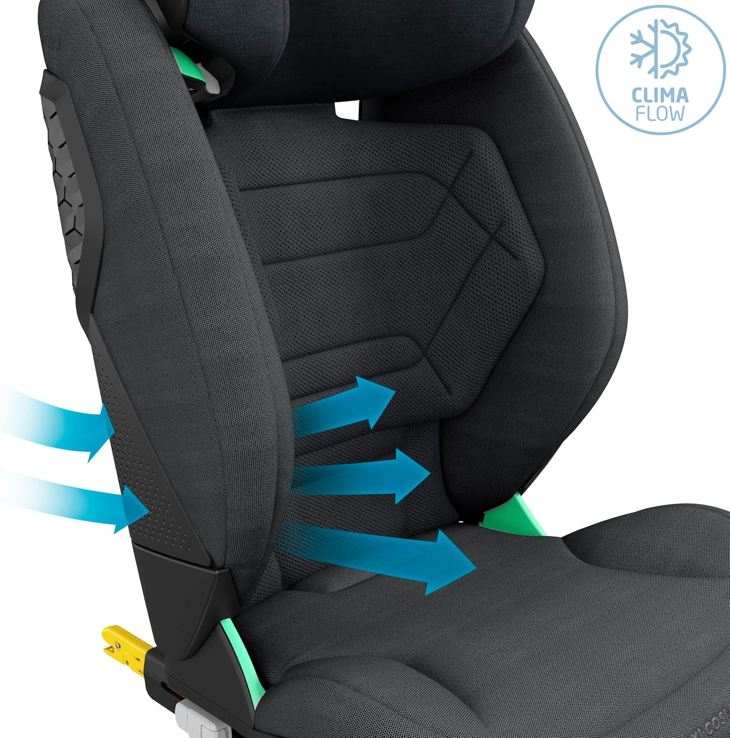 Maxi-Cosi RodiFix Pro2 i-Size Infant Car Seat, G-CELL Side Impact Protection, ClimaFlow For Temperature Control, 3.5 Months to 12 Years, Authentic Graphite, 2 Year Warranty Maxi-Cosi RodiFix Pro2 i-Size Infant Car Seat, G-CELL Side Impact Protection, ClimaFlow For Temperature Control, 3.5 Months to 12 Years, Authentic Graphite, 2 Year Warranty