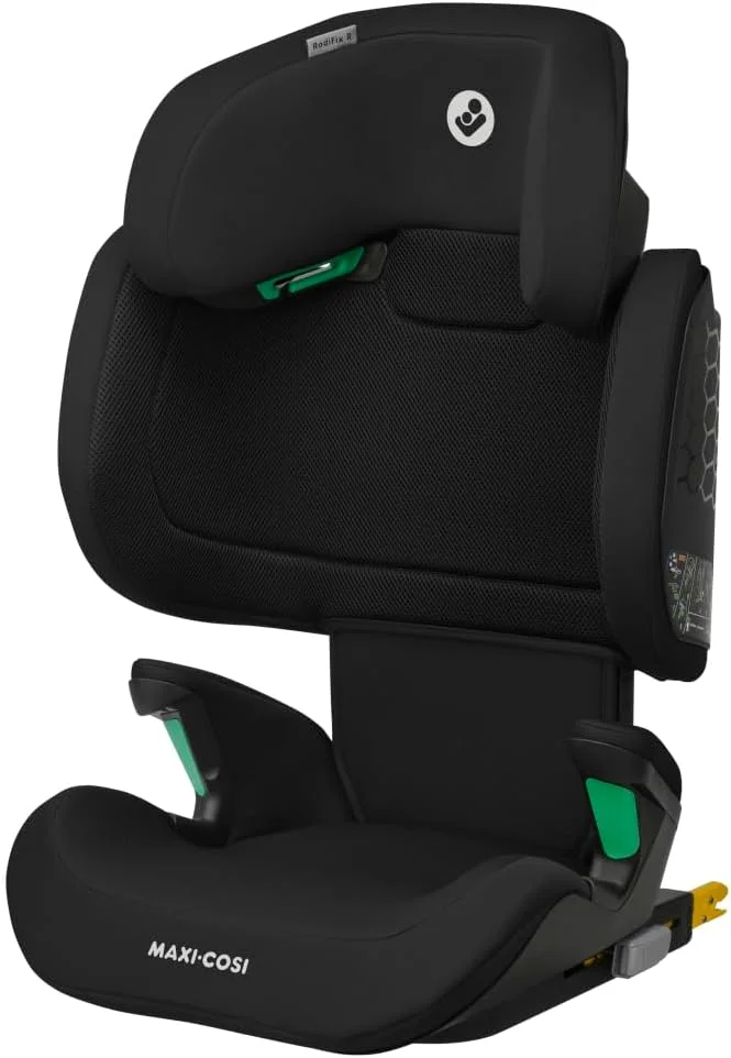 Maxi-Cosi ‎ RodiFix R i-Size Infant Car Seat, G-CELL Side Impact Protection, High Back Booster, ClimaFlow Temperature Control, 3.5 Months to 12 Years, Authentic Black, 2 Year Warranty