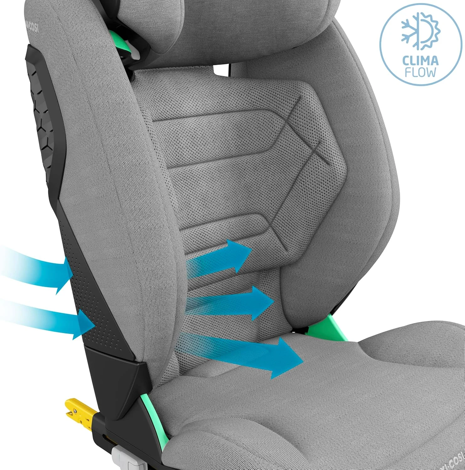 Maxi-Cosi RodiFix Pro2 i-Size Infant Car Seat, G-CELL Side Impact Protection, ClimaFlow For Temperature Control, 3.5 Months to 12 Years, Authentic Grey, 2 Year Warranty Maxi-Cosi RodiFix Pro2 i-Size Infant Car Seat, G-CELL Side Impact Protection, ClimaFlow For Temperature Control, 3.5 Months to 12 Years, Authentic Grey, 2 Year Warranty