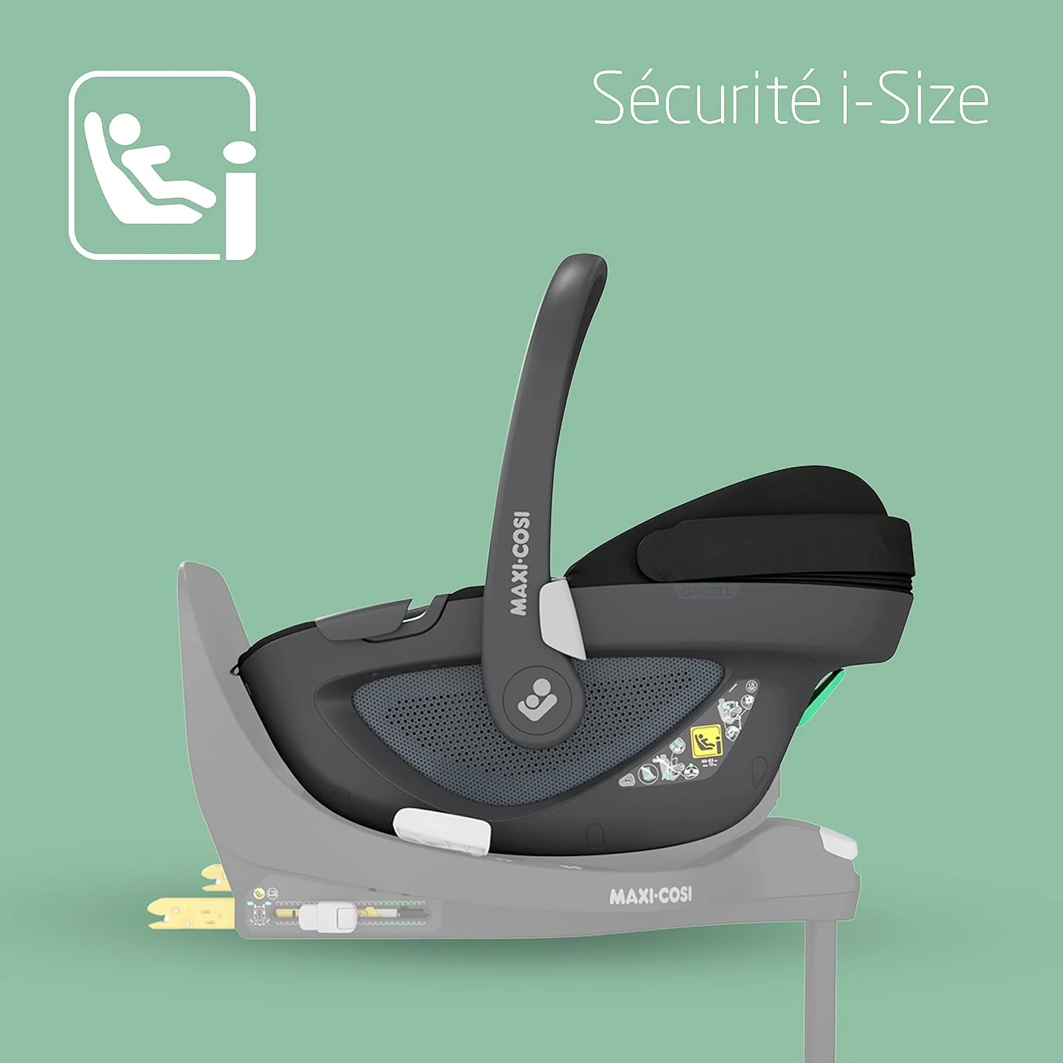 صندلی ماشین کودک مکسی کوزی پبل 360، محافظت جانبی G-Cell، چرخش FlexiSpin بصری با یک دست، تنظیم دمای راحت ClimaFlow، 0-15 ماه، مشکی ضروری صندلی ماشین کودک مکسی کوزی پبل 360، محافظت جانبی G-Cell، چرخش FlexiSpin بصری با یک دست، تنظیم دمای راحت ClimaFlow، 0-15 ماه، مشکی ضروری