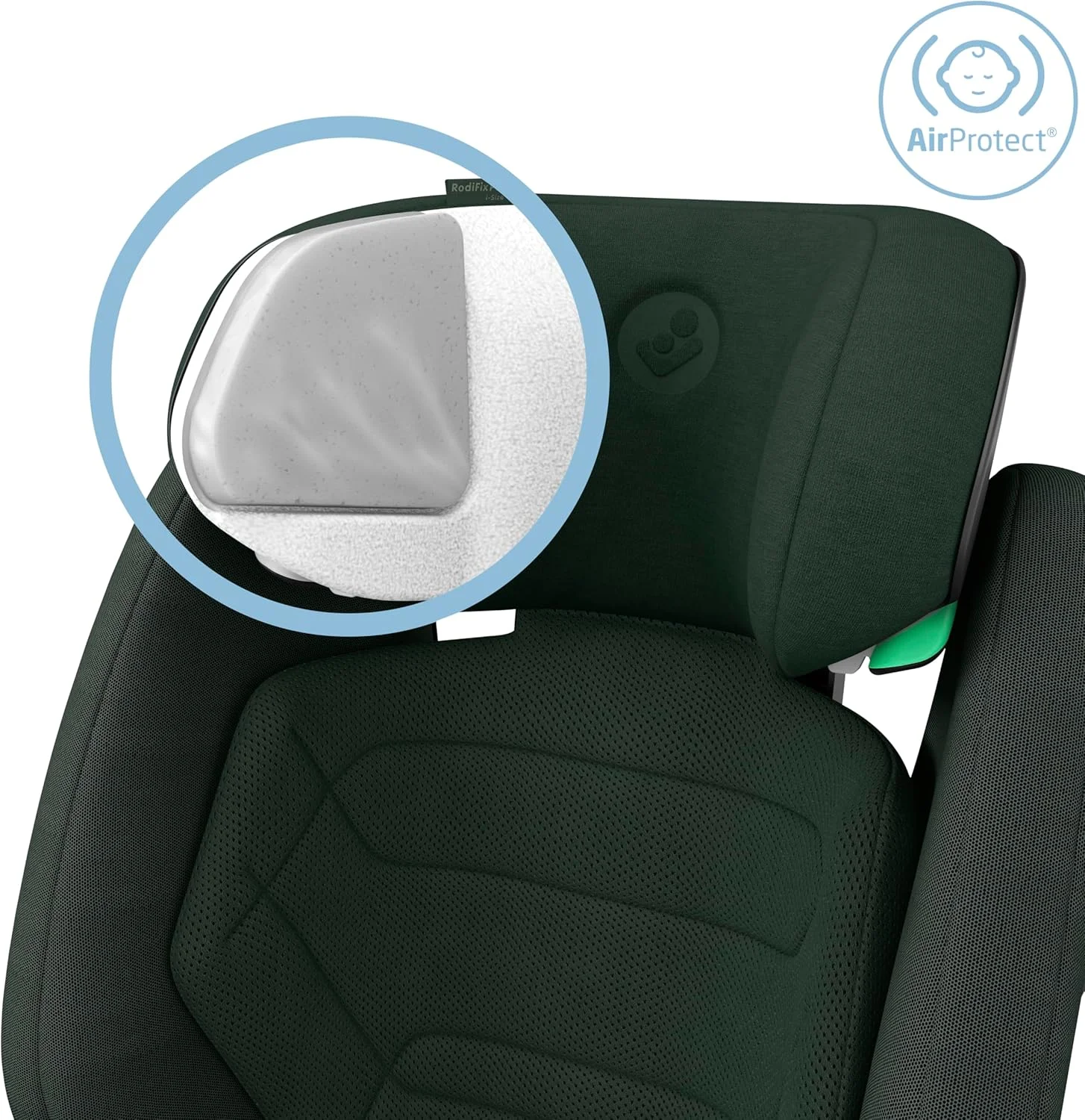 Maxi-Cosi RodiFix Pro2 i-Size Child Car Seat, Multiple Recline Positions, G-CELL Side Impact Protection, ClimaFlow for Temperature Control, 3.5-12 Years, Authentic Green, 2 Year Warranty Maxi-Cosi RodiFix Pro2 i-Size Child Car Seat, Multiple Recline Positions, G-CELL Side Impact Protection, ClimaFlow for Temperature Control, 3.5-12 Years, Authentic Green, 2 Year Warranty