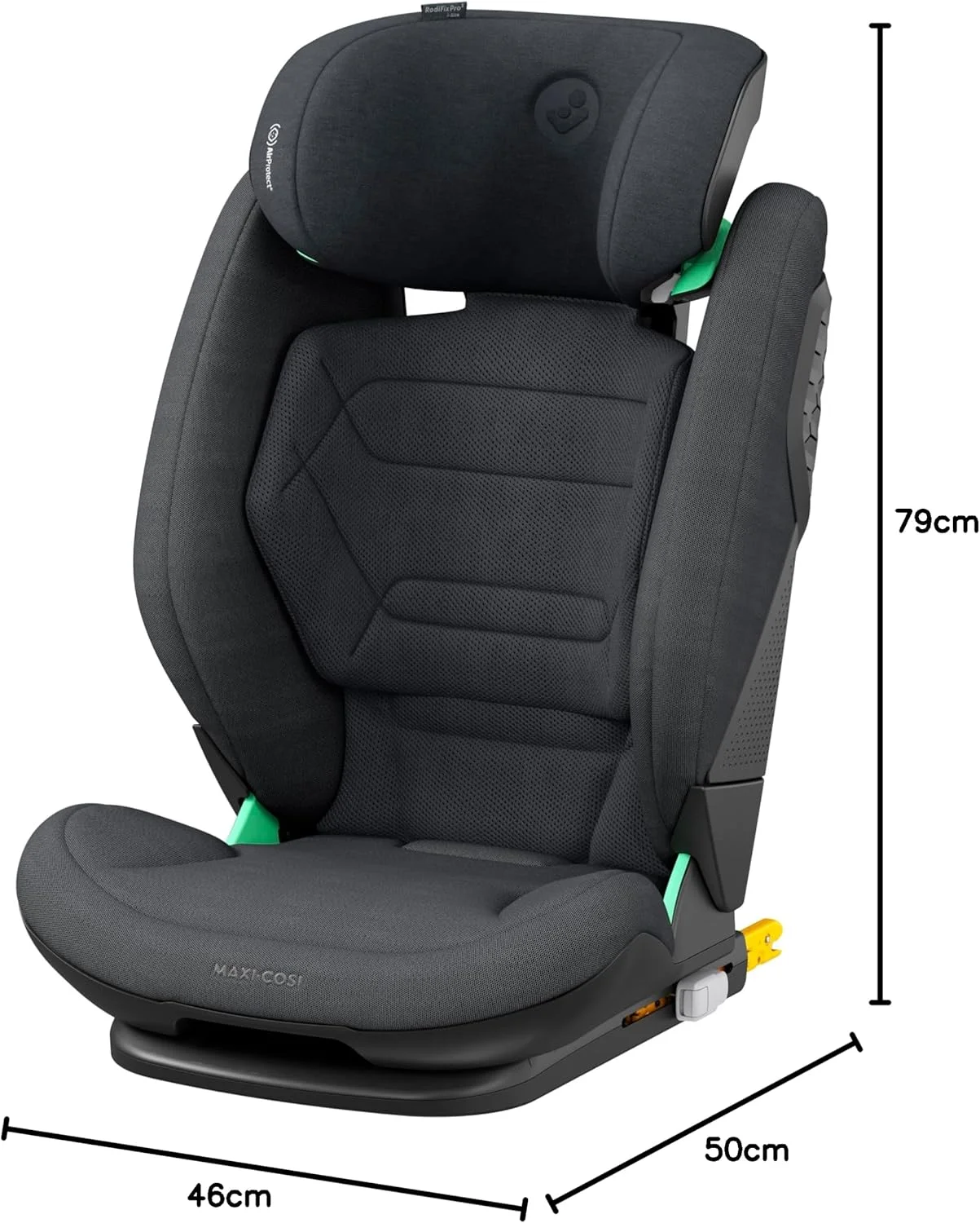 Maxi-Cosi RodiFix Pro2 i-Size Infant Car Seat, G-CELL Side Impact Protection, ClimaFlow For Temperature Control, 3.5 Months to 12 Years, Authentic Graphite, 2 Year Warranty Maxi-Cosi RodiFix Pro2 i-Size Infant Car Seat, G-CELL Side Impact Protection, ClimaFlow For Temperature Control, 3.5 Months to 12 Years, Authentic Graphite, 2 Year Warranty