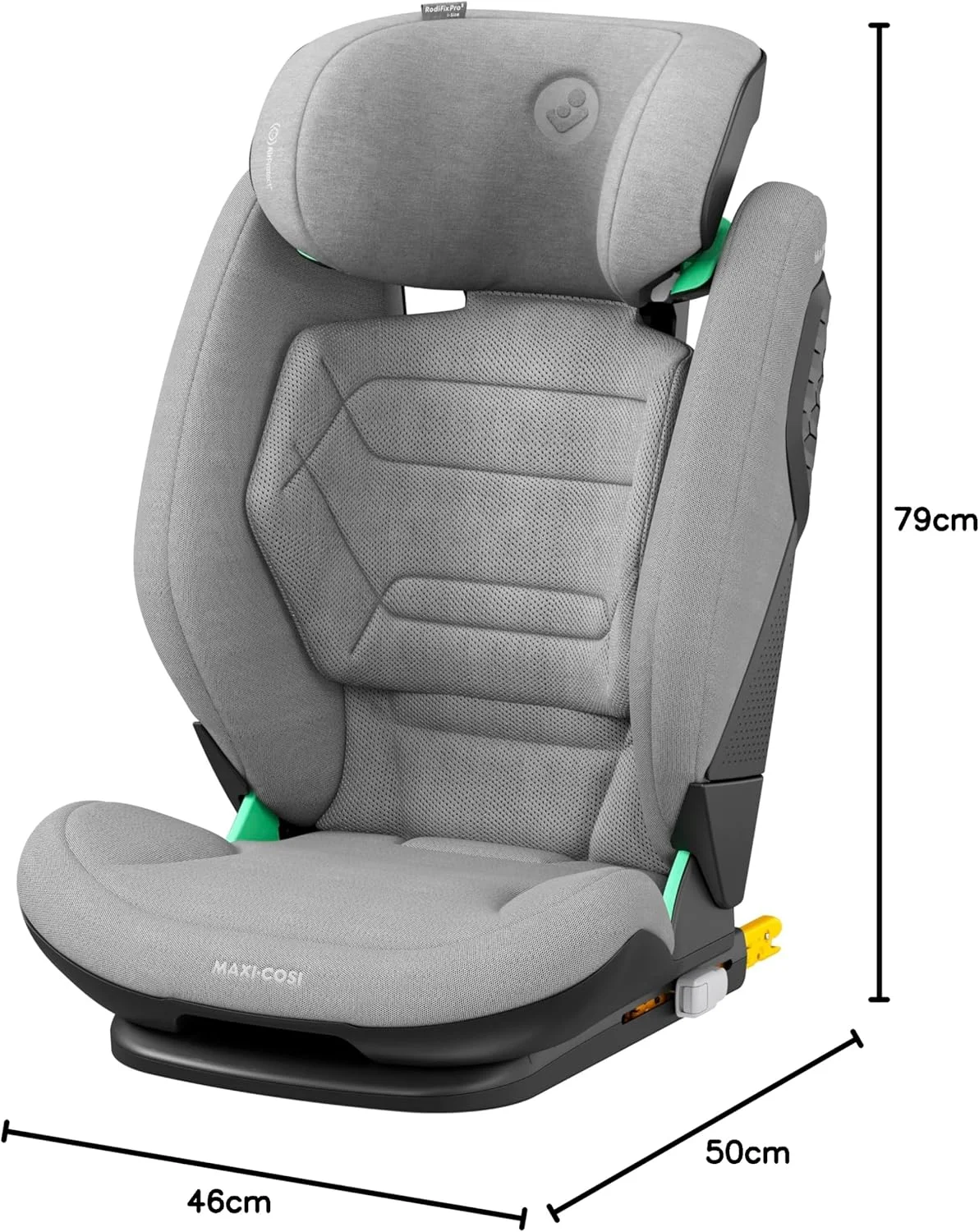 Maxi-Cosi RodiFix Pro2 i-Size Infant Car Seat, G-CELL Side Impact Protection, ClimaFlow For Temperature Control, 3.5 Months to 12 Years, Authentic Grey, 2 Year Warranty Maxi-Cosi RodiFix Pro2 i-Size Infant Car Seat, G-CELL Side Impact Protection, ClimaFlow For Temperature Control, 3.5 Months to 12 Years, Authentic Grey, 2 Year Warranty