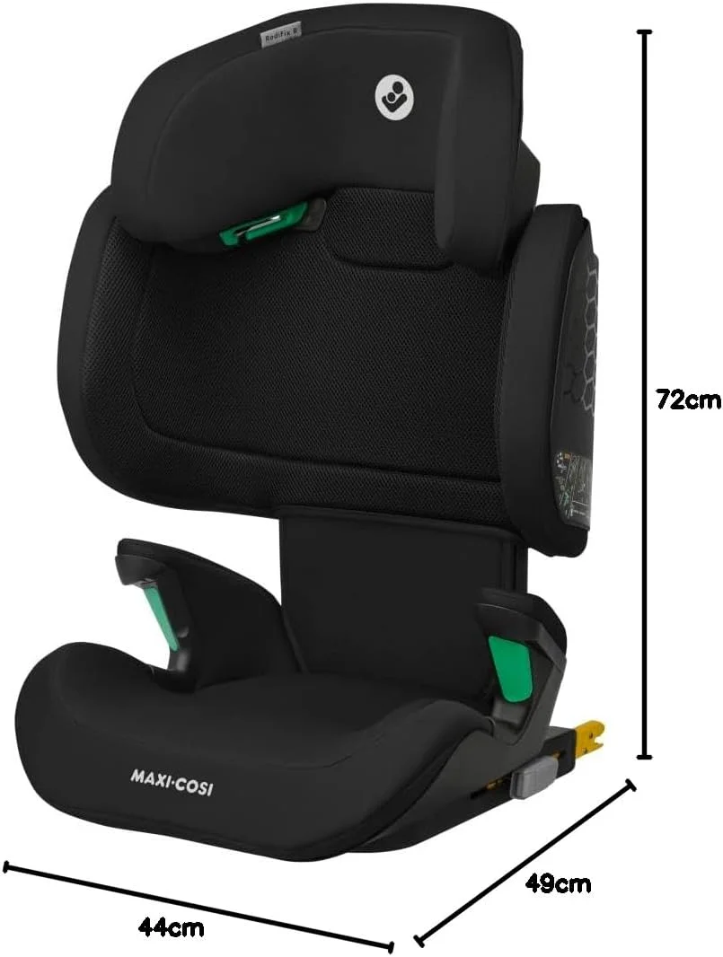 Maxi-Cosi  RodiFix R i-Size Infant Car Seat, G-CELL Side Impact Protection, High Back Booster, ClimaFlow Temperature Control, 3.5 Months to 12 Years, Authentic Black, 2 Year Warranty Maxi-Cosi  RodiFix R i-Size Infant Car Seat, G-CELL Side Impact Protection, High Back Booster, ClimaFlow Temperature Control, 3.5 Months to 12 Years, Authentic Black, 2 Year Warranty