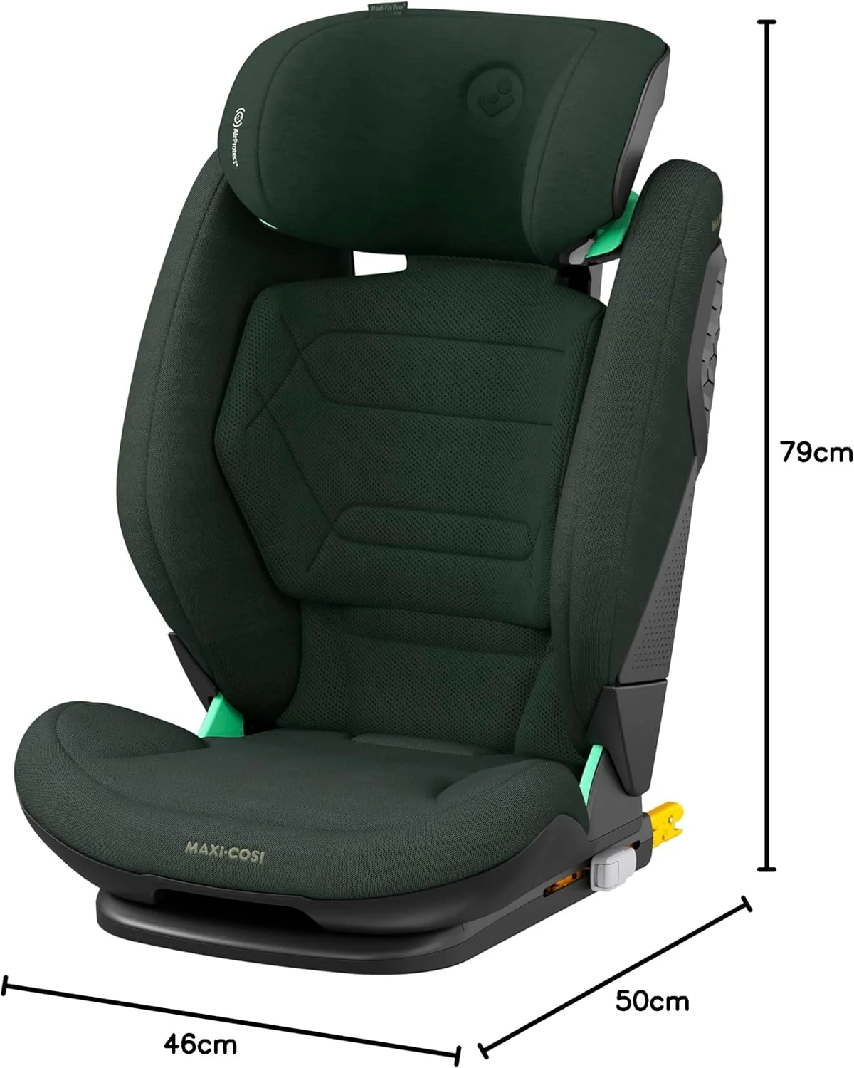 Maxi-Cosi RodiFix Pro2 i-Size Child Car Seat, Multiple Recline Positions, G-CELL Side Impact Protection, ClimaFlow for Temperature Control, 3.5-12 Years, Authentic Green, 2 Year Warranty Maxi-Cosi RodiFix Pro2 i-Size Child Car Seat, Multiple Recline Positions, G-CELL Side Impact Protection, ClimaFlow for Temperature Control, 3.5-12 Years, Authentic Green, 2 Year Warranty