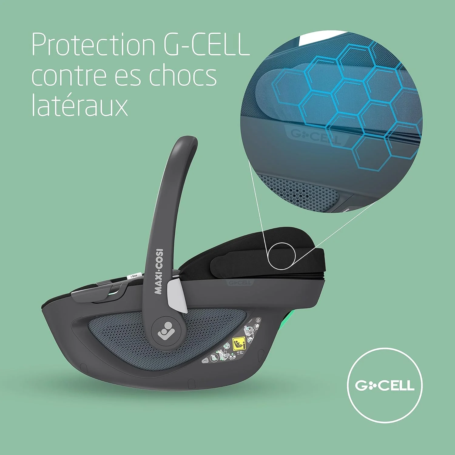 صندلی ماشین کودک مکسی کوزی پبل 360، محافظت جانبی G-Cell، چرخش FlexiSpin بصری با یک دست، تنظیم دمای راحت ClimaFlow، 0-15 ماه، مشکی ضروری صندلی ماشین کودک مکسی کوزی پبل 360، محافظت جانبی G-Cell، چرخش FlexiSpin بصری با یک دست، تنظیم دمای راحت ClimaFlow، 0-15 ماه، مشکی ضروری