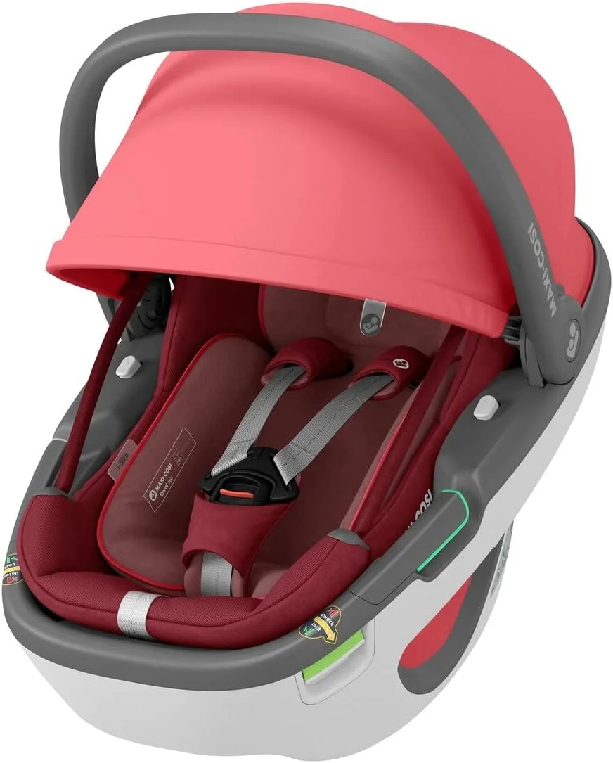 صندلی خودرو Maxi-Cosi Coral 360، حمل فوق العاده سبک، راه حل نوآورانه، چرخش بصری با یک دست Flexi Spin، سایبان آفتاب، ایمنی I-size، 0-12 ماه، قرمز ضروری صندلی خودرو Maxi-Cosi Coral 360، حمل فوق العاده سبک، راه حل نوآورانه، چرخش بصری با یک دست Flexi Spin، سایبان آفتاب، ایمنی I-size، 0-12 ماه، قرمز ضروری