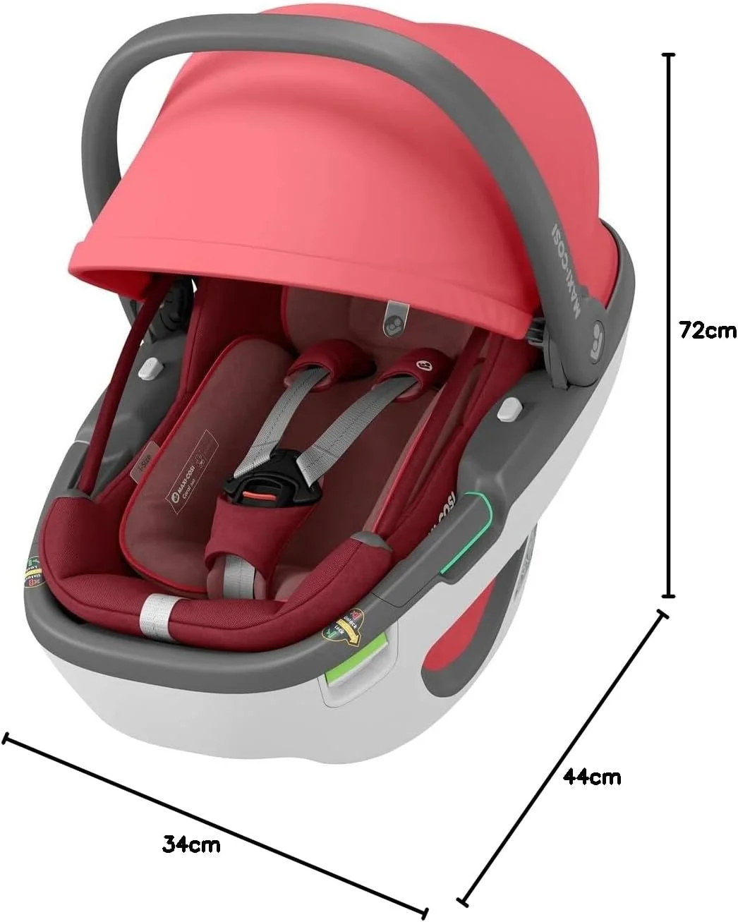 صندلی خودرو Maxi-Cosi Coral 360، حمل فوق العاده سبک، راه حل نوآورانه، چرخش بصری با یک دست Flexi Spin، سایبان آفتاب، ایمنی I-size، 0-12 ماه، قرمز ضروری صندلی خودرو Maxi-Cosi Coral 360، حمل فوق العاده سبک، راه حل نوآورانه، چرخش بصری با یک دست Flexi Spin، سایبان آفتاب، ایمنی I-size، 0-12 ماه، قرمز ضروری