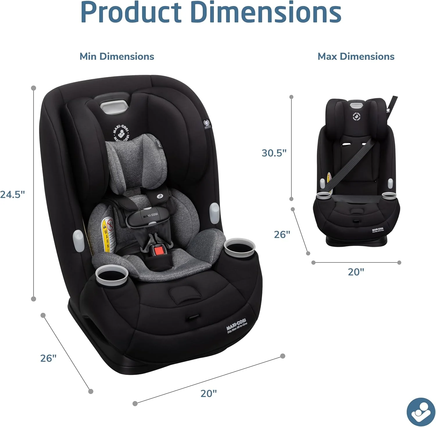 صندلی خودروی همه کاره تبدیل شونده Maxi-Cosi Pria Max، صندلی خودروی رو به عقب (1.8-18 کیلوگرم)، صندلی خودروی رو به جلو (10-30 کیلوگرم)، صندلی تقویت کننده پشتی بلند (18-45 کیلوگرم)، Pure COSI، مشکی ضروری صندلی خودروی همه کاره تبدیل شونده Maxi-Cosi Pria Max، صندلی خودروی رو به عقب (1.8-18 کیلوگرم)، صندلی خودروی رو به جلو (10-30 کیلوگرم)، صندلی تقویت کننده پشتی بلند (18-45 کیلوگرم)، Pure COSI، مشکی ضروری