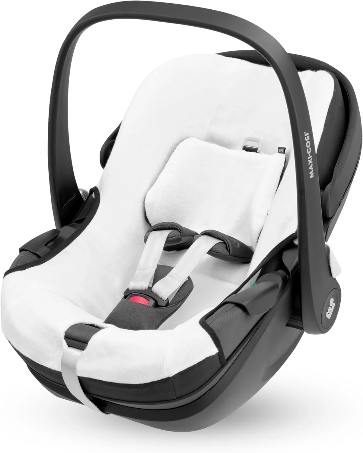 روکش تابستانی پنبه ارگانیک Maxi-Cosi برای پبل 360، روکش صندلی ماشین کودک، جنس تنفسی و جاذب رطوبت، قابل شستشو در ماشین لباسشویی، پنبه پایدار، سفید طبیعی