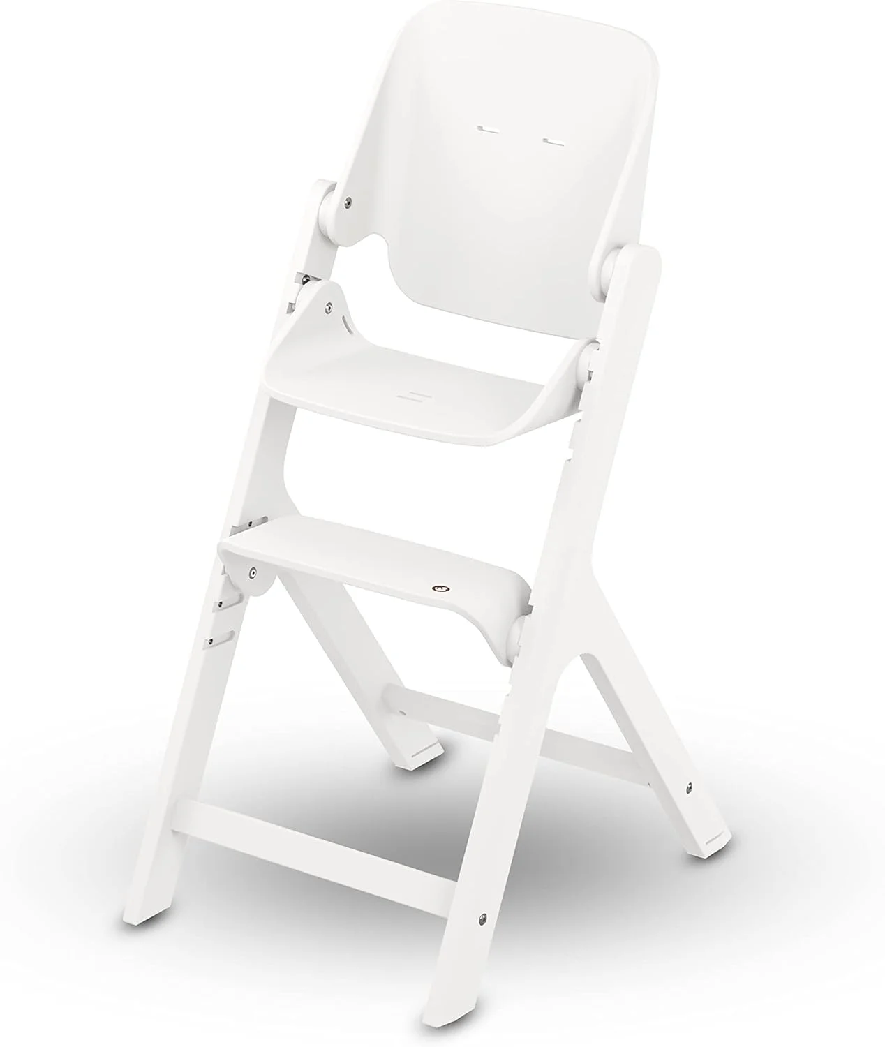 Maxi-Cosi Nesta High Chair, Lasts a Lifetime, Unique Reclining Backrest, Durable and Sustainable, Modern Design, Grows With You Up To 99 Years, White Wood, 2 Year Warranty