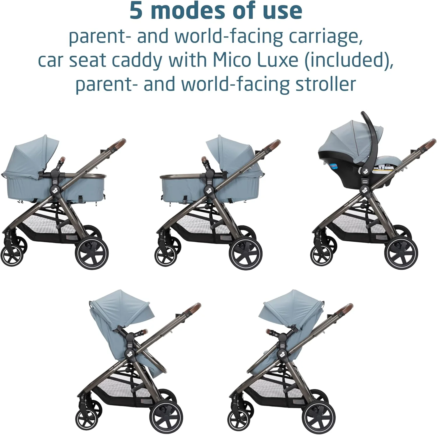 ست مسافرتی ماکسی کوزی Zelia™ Luxe 5-in-1 Modular - صندلی ماشین کودک و کالسکه ترکیبی در رنگ New Hope Grey ست مسافرتی ماکسی کوزی Zelia™ Luxe 5-in-1 Modular - صندلی ماشین کودک و کالسکه ترکیبی در رنگ New Hope Grey