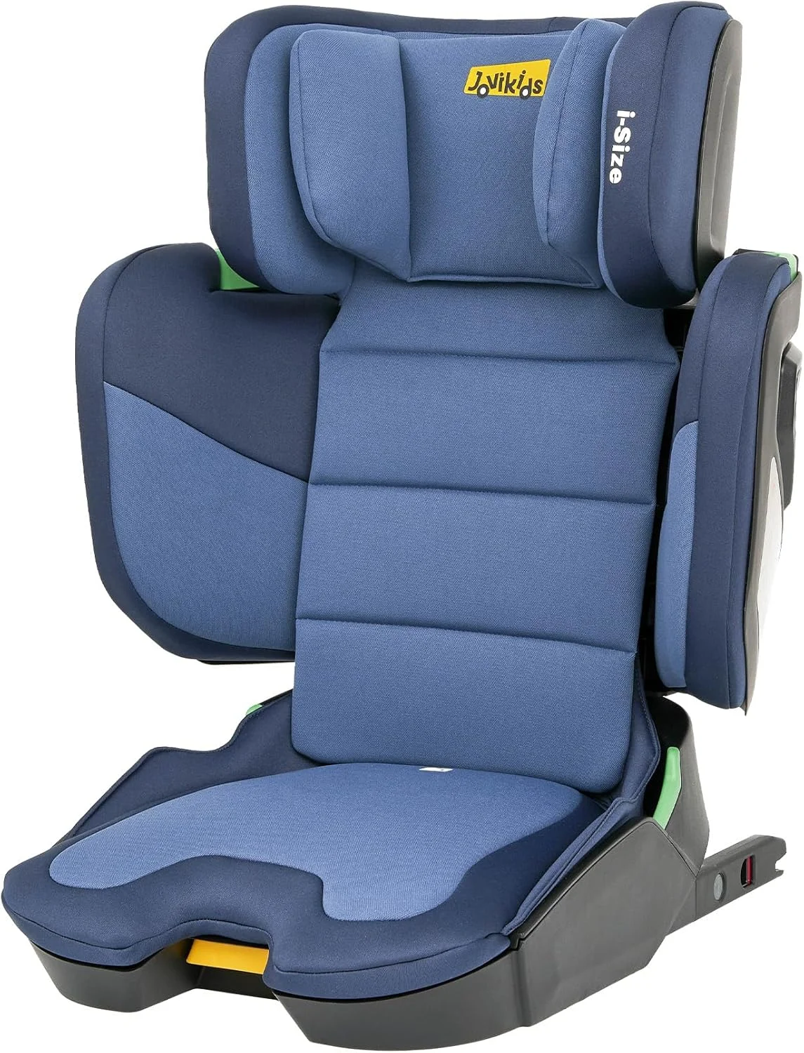 صندلی بوستر پشتی بلند قابل حمل Jovikids i-Size با ISOFIX، صندلی خودرو کودک R129 100-150 سانتی‌متر مناسب سفر، با قابلیت تنظیم ارتفاع و عرض (تقریباً 3 تا 12 سال)