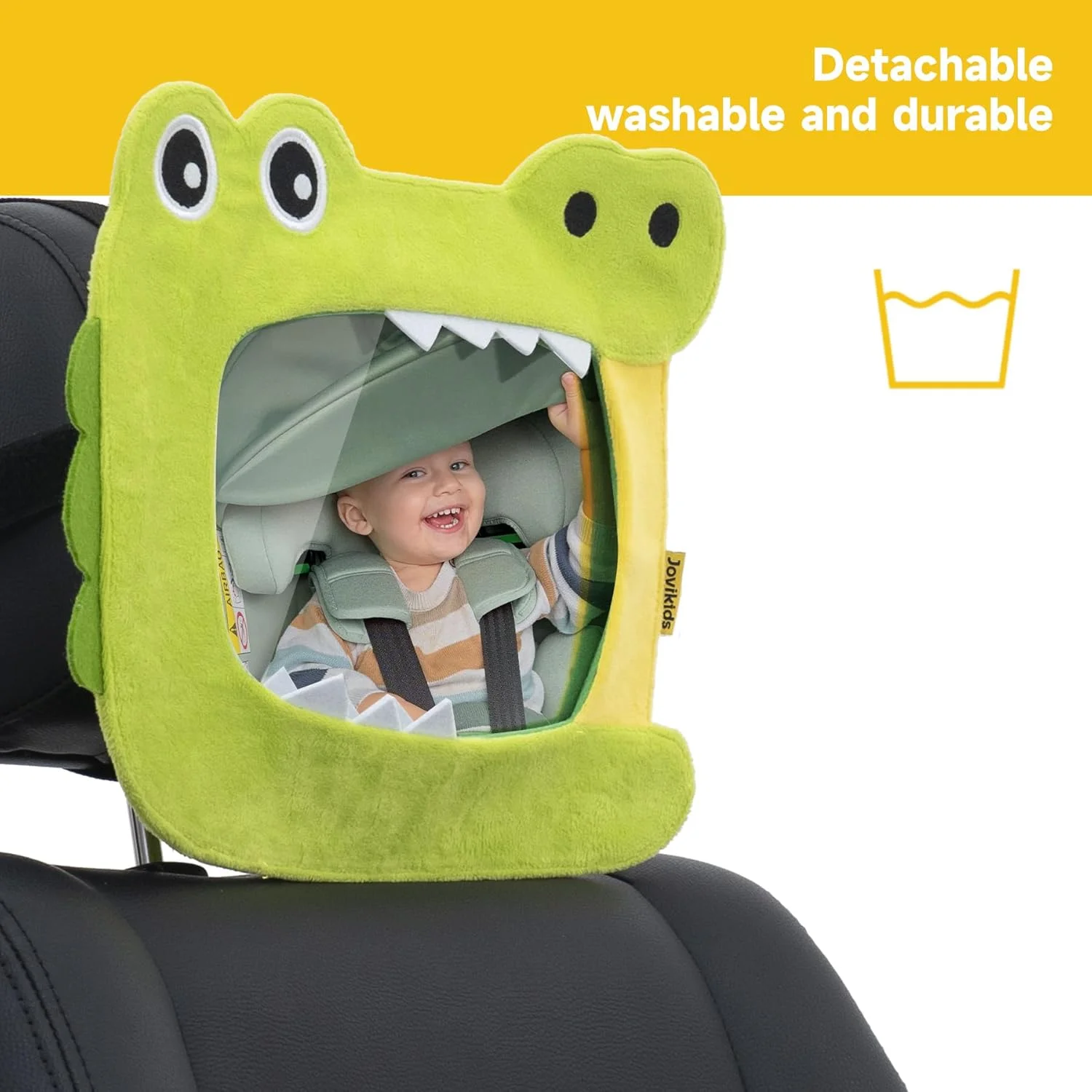 آینه ماشین کودک Jovikids، آینه دید عقب برای صندلی عقب با دید واضح و گسترده، ضد خرد شدن، بندهای قابل تنظیم، لوازم ضروری برای نوزادان، کودکان، طراحی کارتونی، آینه ماشین برای کودک (سبز) آینه ماشین کودک Jovikids، آینه دید عقب برای صندلی عقب با دید واضح و گسترده، ضد خرد شدن، بندهای قابل تنظیم، لوازم ضروری برای نوزادان، کودکان، طراحی کارتونی، آینه ماشین برای کودک (سبز)
