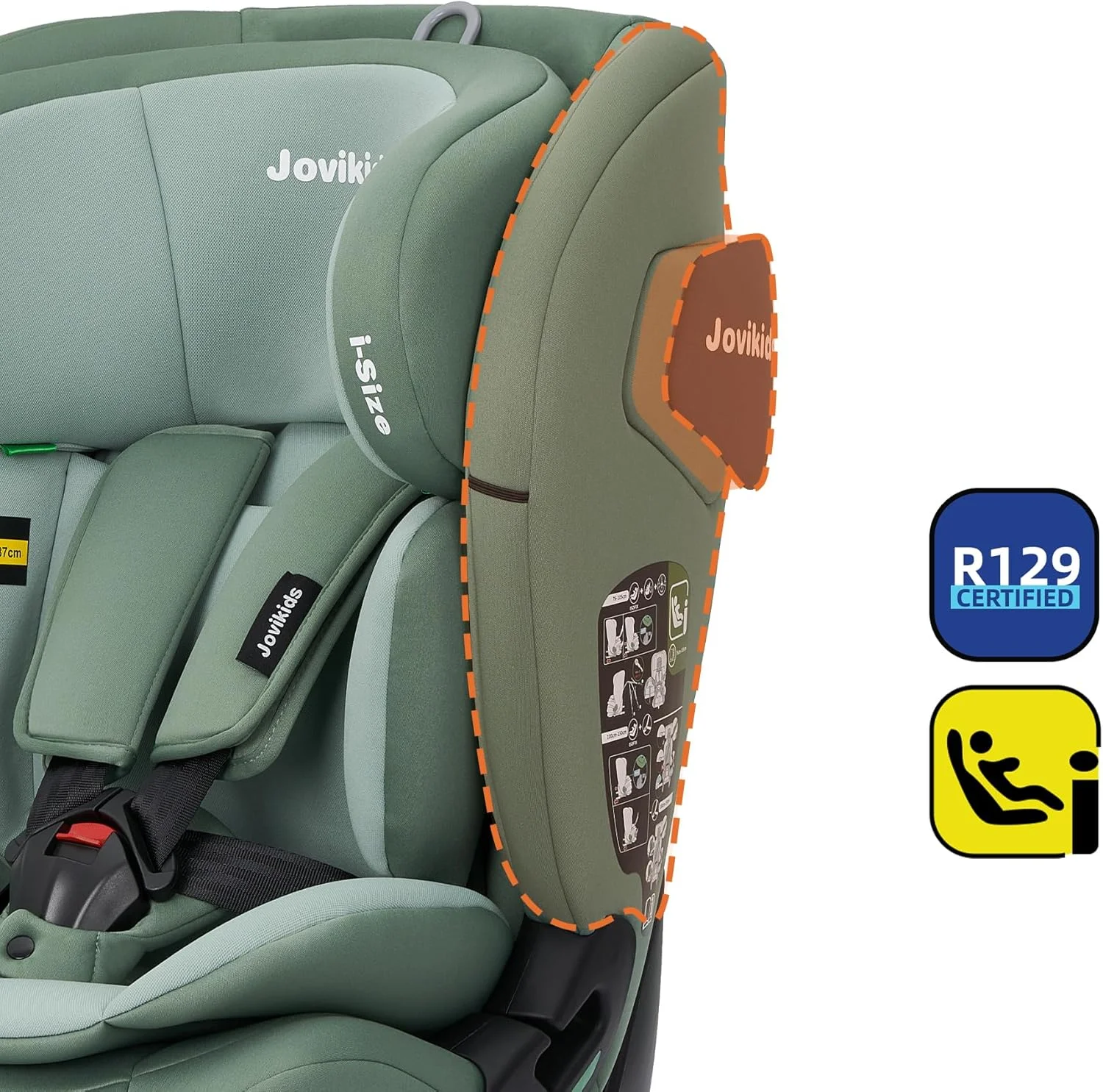 صندلی ماشین کودک جووی کیدز ISOFIX مناسب برای 76-150 سانتی متر صندلی ماشین کودک جووی کیدز ISOFIX مناسب برای 76-150 سانتی متر