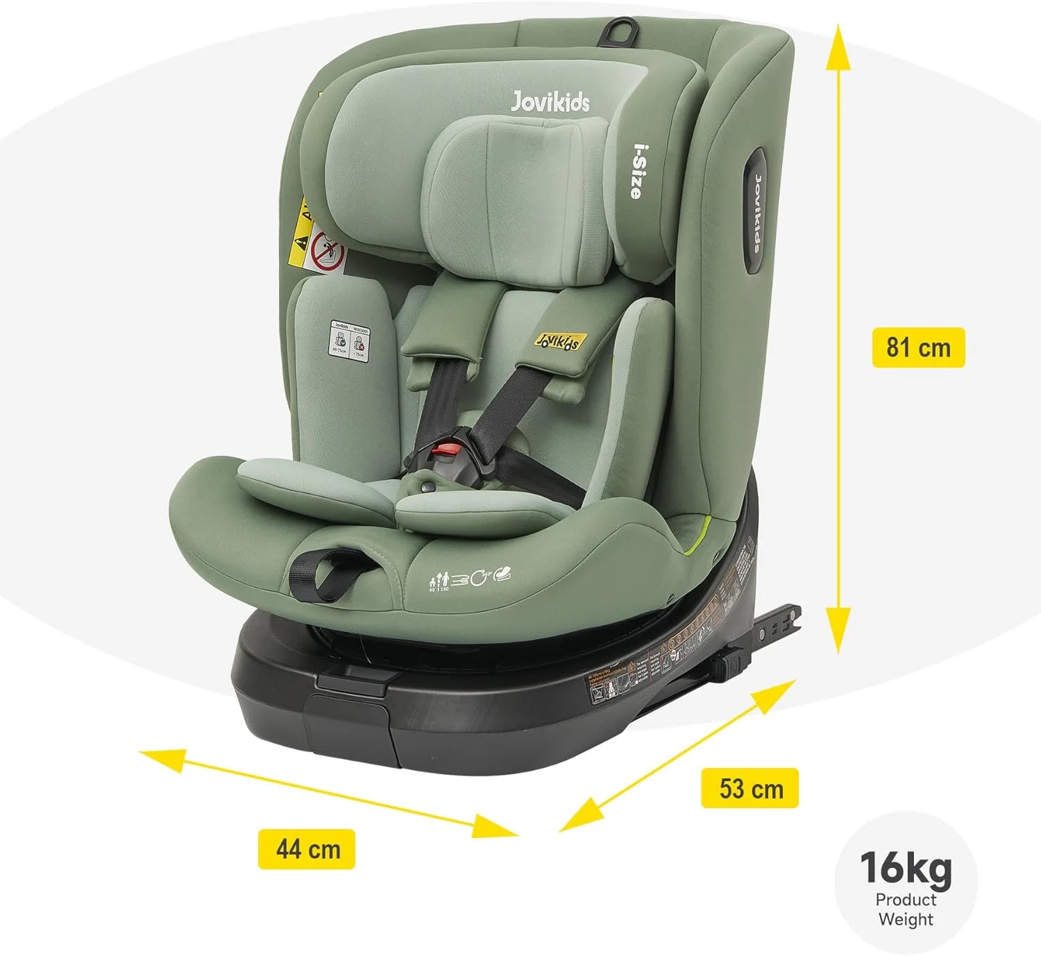 صندلی ماشین کودک جووی کیدز مدل Ranger TT ISOFIX I-size 360° مناسب نوزاد 0 تا 12 سال، صندلی ماشین نوزاد، صندلی ماشین چرخشی، صندلی ماشین برای گروه 0، 1، 2، 3، ECE R129/E4، رو به عقب و رو به جلو با تسمه بالایی - سبز صندلی ماشین کودک جووی کیدز مدل Ranger TT ISOFIX I-size 360° مناسب نوزاد 0 تا 12 سال، صندلی ماشین نوزاد، صندلی ماشین چرخشی، صندلی ماشین برای گروه 0، 1، 2، 3، ECE R129/E4، رو به عقب و رو به جلو با تسمه بالایی - سبز