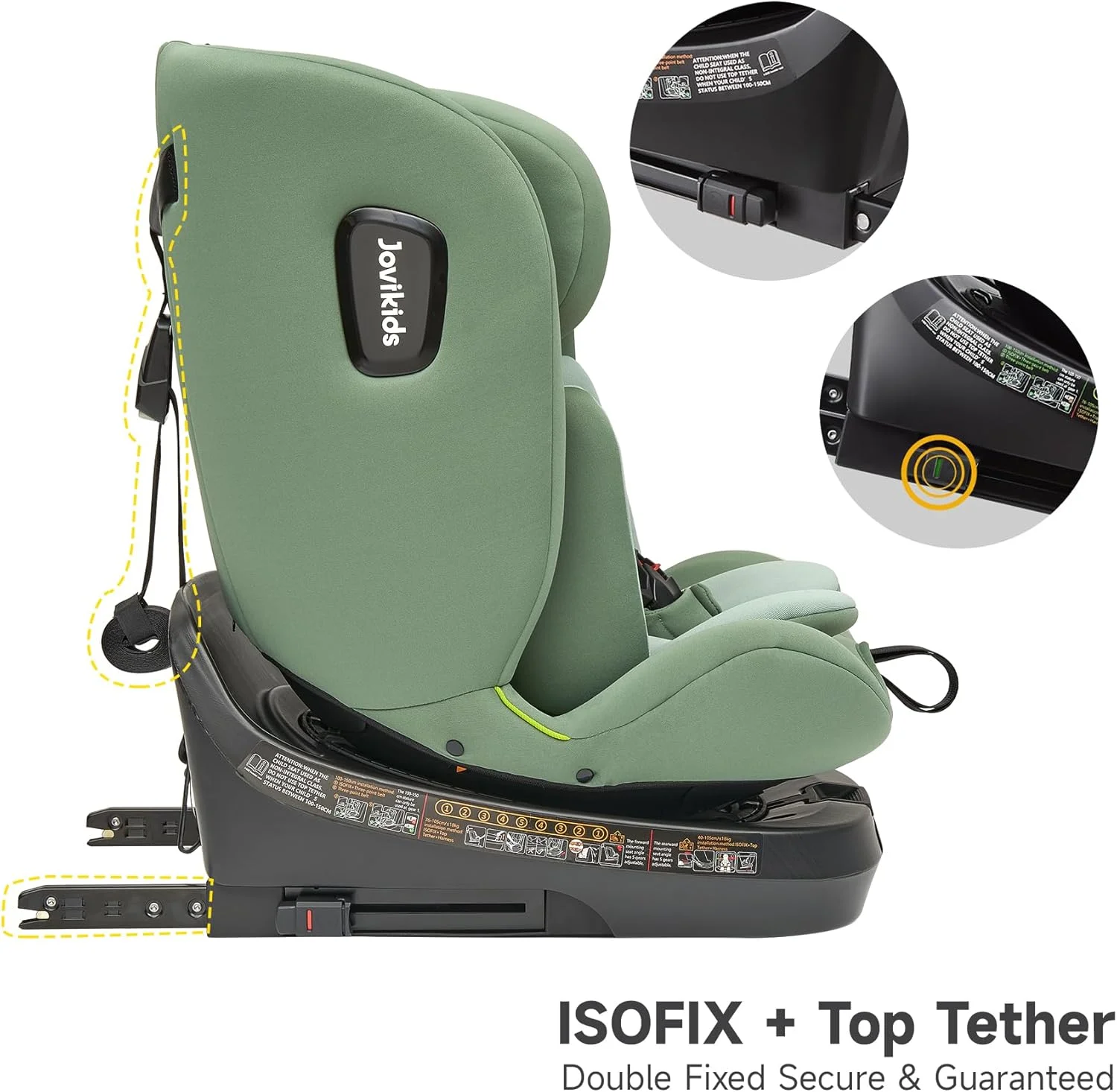صندلی ماشین کودک جووی کیدز مدل Ranger TT ISOFIX I-size 360° مناسب نوزاد 0 تا 12 سال، صندلی ماشین نوزاد، صندلی ماشین چرخشی، صندلی ماشین برای گروه 0، 1، 2، 3، ECE R129/E4، رو به عقب و رو به جلو با تسمه بالایی - سبز صندلی ماشین کودک جووی کیدز مدل Ranger TT ISOFIX I-size 360° مناسب نوزاد 0 تا 12 سال، صندلی ماشین نوزاد، صندلی ماشین چرخشی، صندلی ماشین برای گروه 0، 1، 2، 3، ECE R129/E4، رو به عقب و رو به جلو با تسمه بالایی - سبز