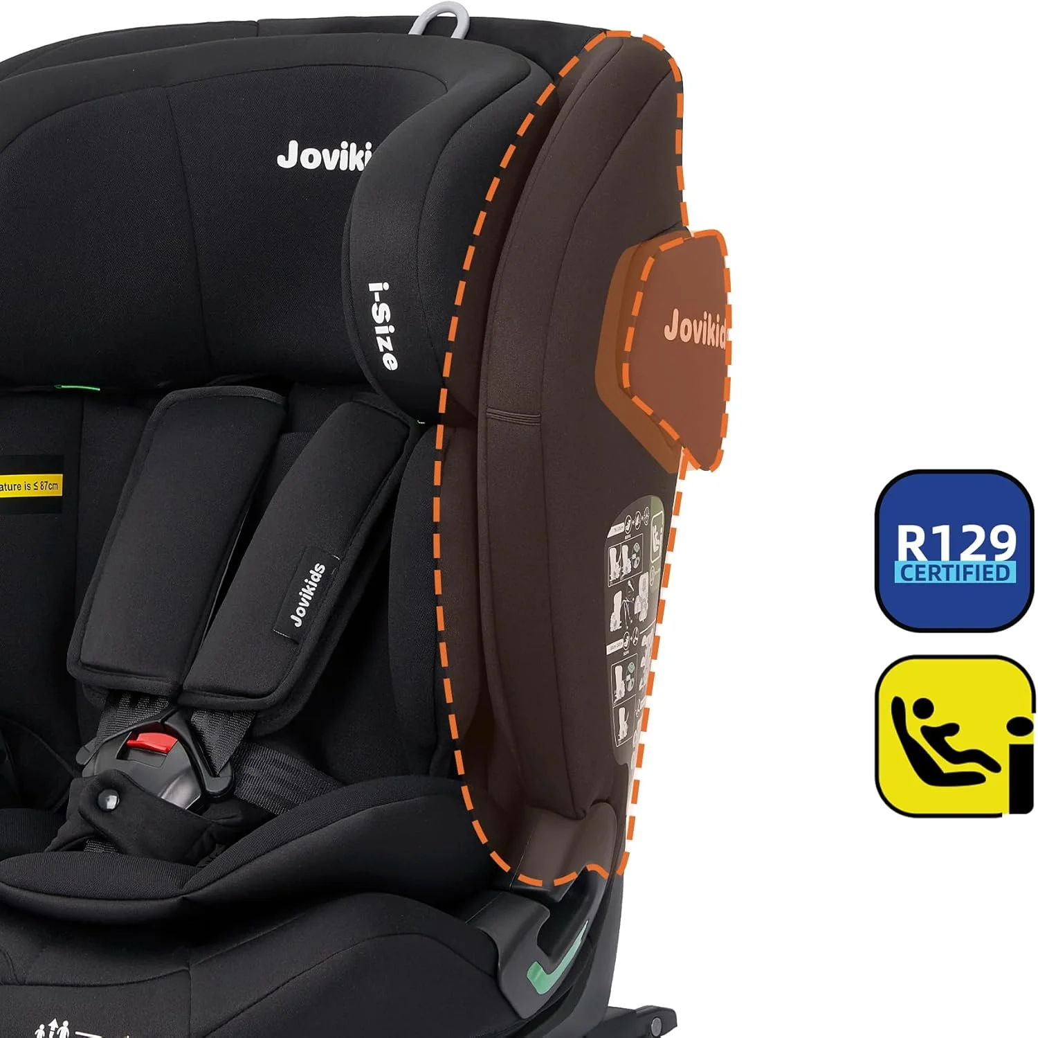 صندلی ماشین کودک ایزوفیکس Jovikids مناسب برای 76-150 سانتی متر صندلی ماشین کودک ایزوفیکس Jovikids مناسب برای 76-150 سانتی متر