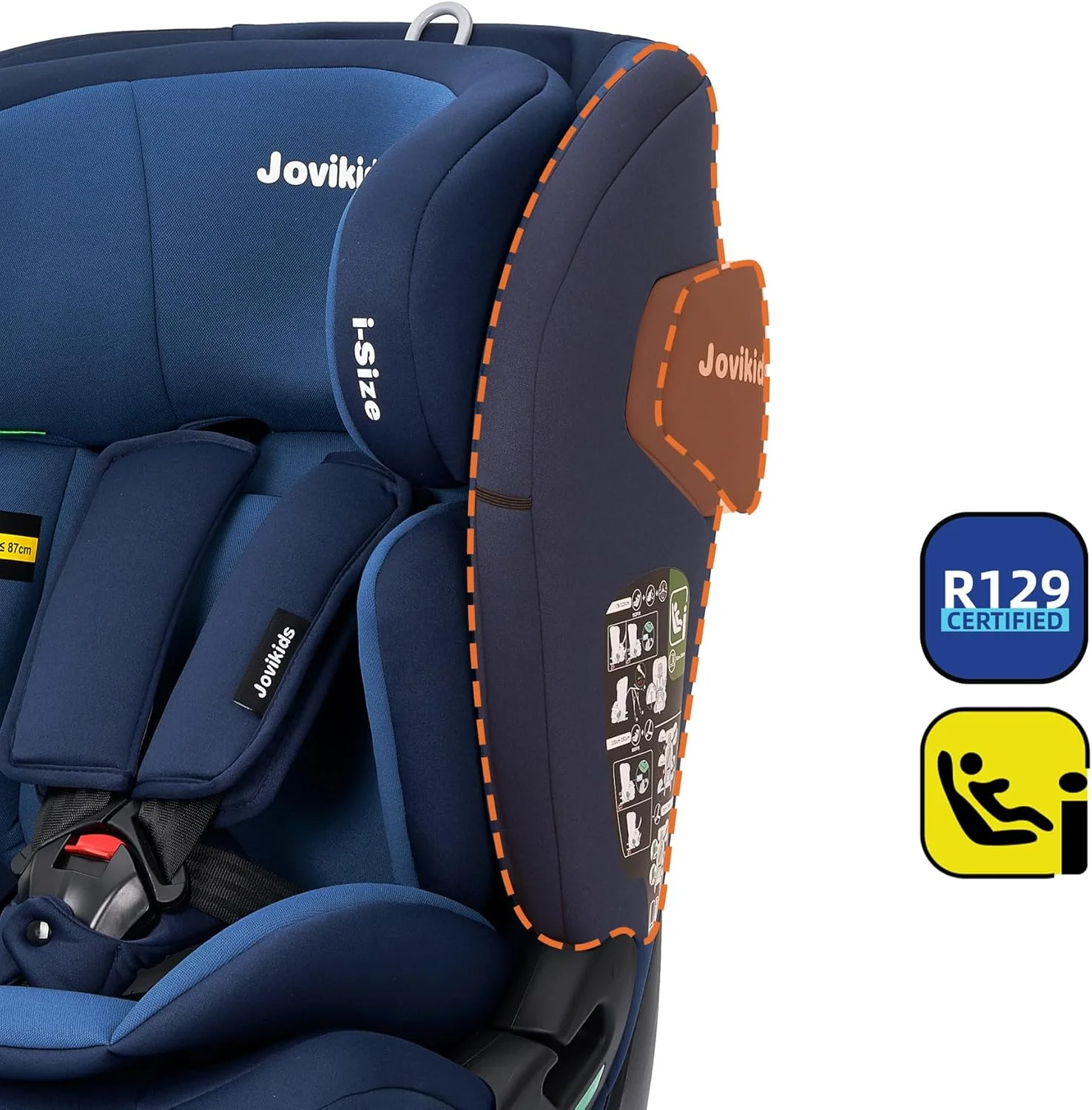 صندلی ماشین کودک ایزوفیکس Jovikids مناسب برای 76-150 سانتی متر صندلی ماشین کودک ایزوفیکس Jovikids مناسب برای 76-150 سانتی متر