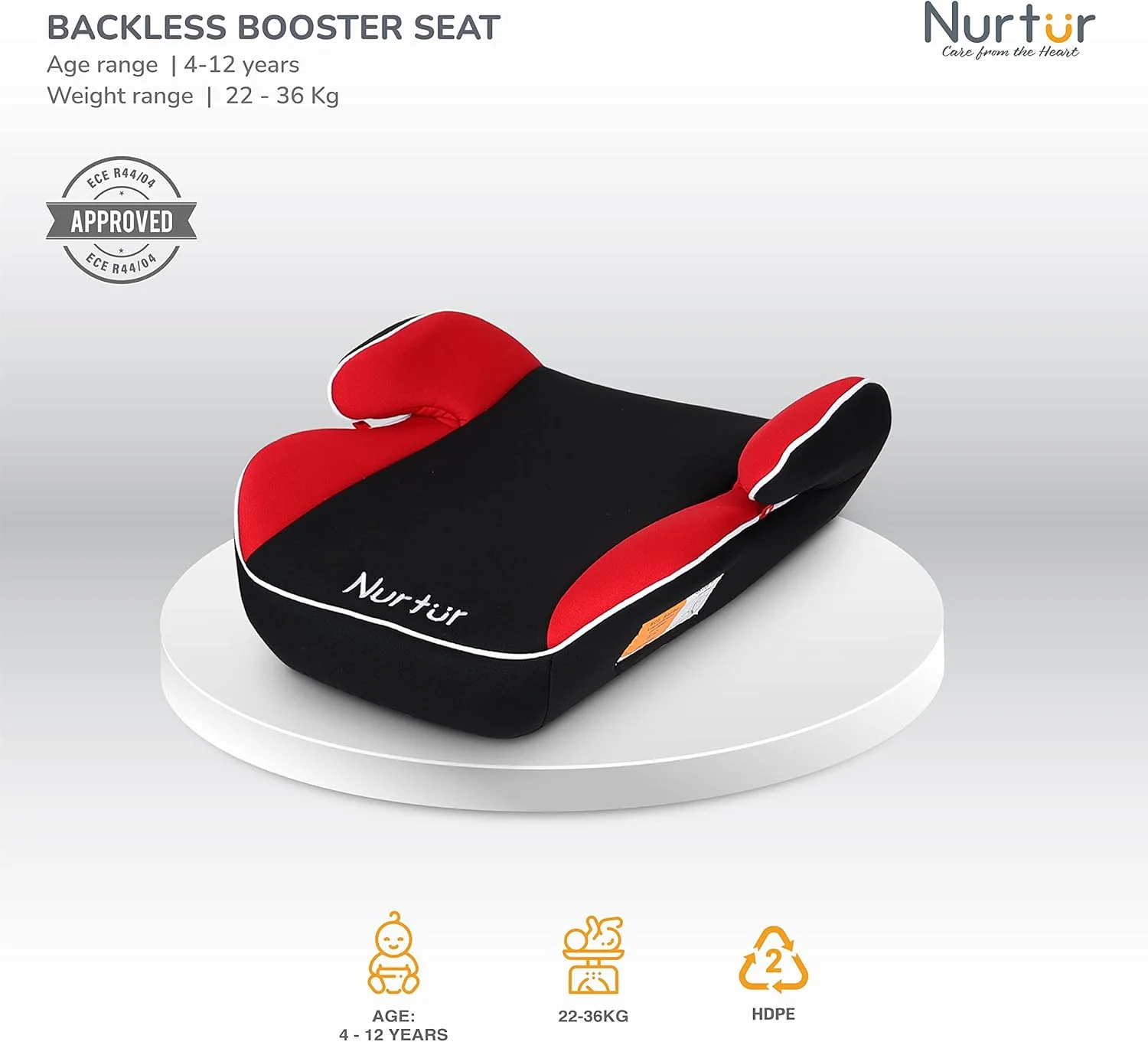 صندلی بوستر کودک Nurtur Nova - دارای تکیه گاه دست - نصب آسان - مناسب برای همه خودروها - پایه پهن و نرم - مناسب برای 6 تا 12 سال (گروه 2/3) - قرمز تیره صندلی بوستر کودک Nurtur Nova - دارای تکیه گاه دست - نصب آسان - مناسب برای همه خودروها - پایه پهن و نرم - مناسب برای 6 تا 12 سال (گروه 2/3) - قرمز تیره