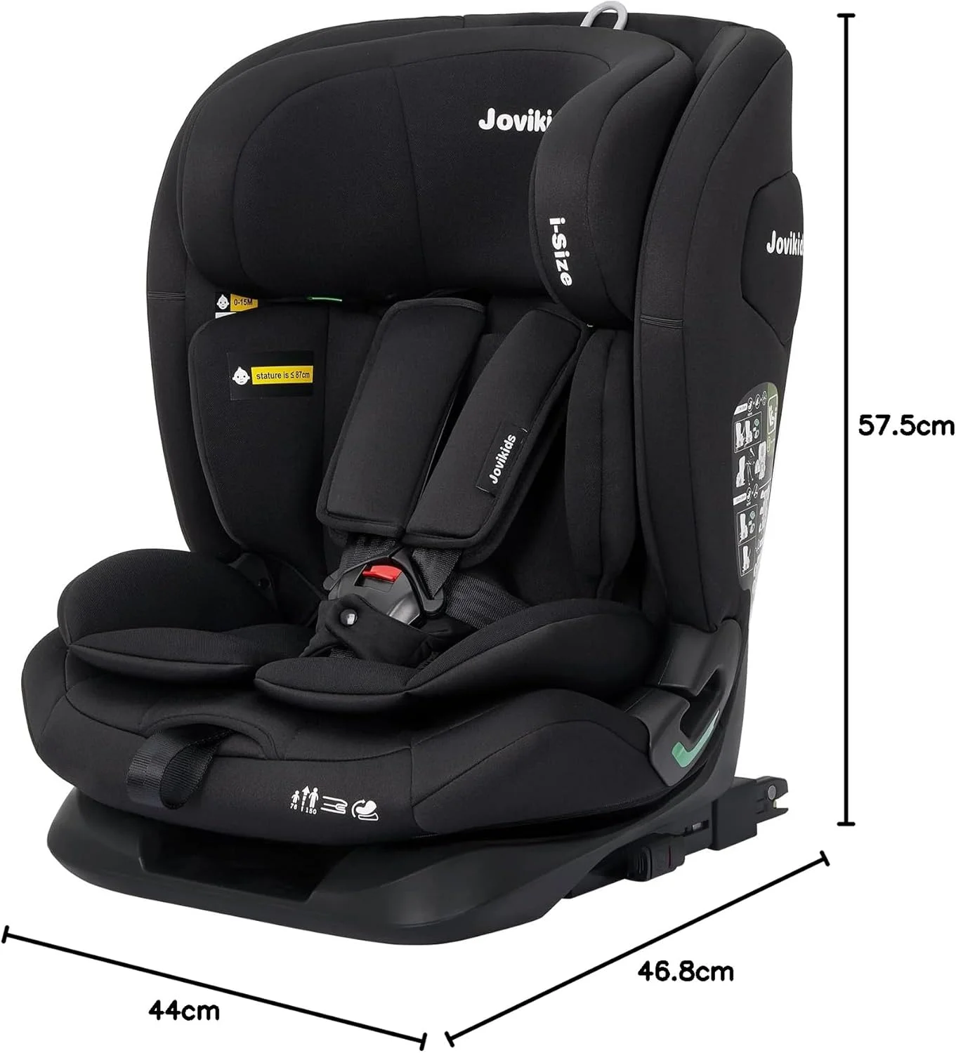 صندلی ماشین کودک ایزوفیکس Jovikids مناسب برای 76-150 سانتی متر صندلی ماشین کودک ایزوفیکس Jovikids مناسب برای 76-150 سانتی متر