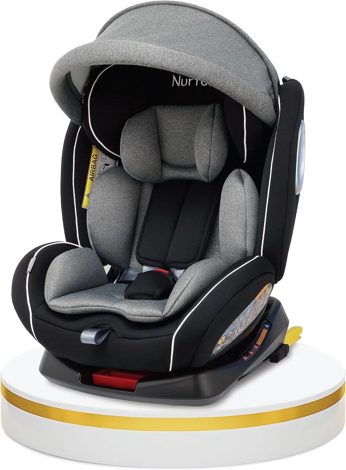 صندلی ماشین کودک/نوزاد 4 در 1 نورتر اولترا - چرخش 360 درجه ISOFIX - تکیه گاه سر و سایبان قابل تنظیم 9 حالته از 0 ماهگی تا 12 سالگی (گروه 0+/1/2/3)، تا 36 کیلوگرم - خاکستری/مشکی صندلی ماشین کودک/نوزاد 4 در 1 نورتر اولترا - چرخش 360 درجه ISOFIX - تکیه گاه سر و سایبان قابل تنظیم 9 حالته از 0 ماهگی تا 12 سالگی (گروه 0+/1/2/3)، تا 36 کیلوگرم - خاکستری/مشکی