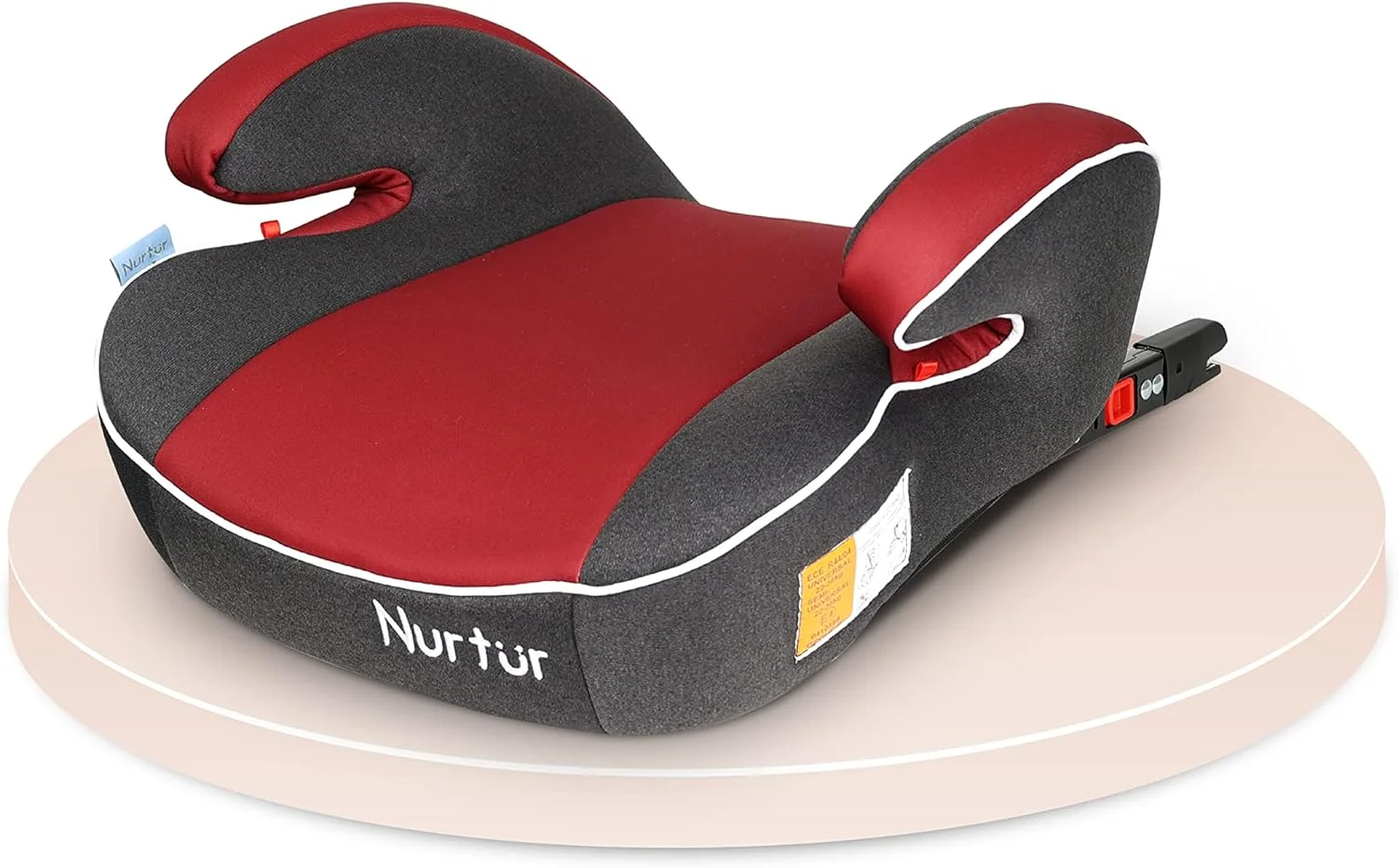 صندلی بوستر کودک Nurtur Enzo - صندلی با تکیه گاه دست، صندلی بوستر پشتی باریک بادی برای مسافرت، مناسب برای 4 تا 12 سال (گروه 2/3) - قرمز صندلی بوستر کودک Nurtur Enzo - صندلی با تکیه گاه دست، صندلی بوستر پشتی باریک بادی برای مسافرت، مناسب برای 4 تا 12 سال (گروه 2/3) - قرمز
