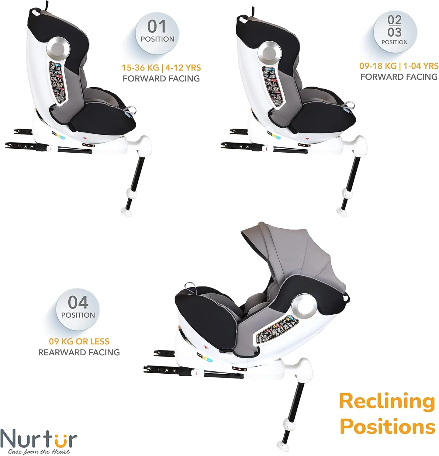 صندلی ماشین کودک/نوزاد 4 در 1 نورتور لیبرتی - چرخش 360 درجه - پشتیبانی پا - ISOFIX - تکیه گاه سر قابل تنظیم 10 حالته با سایبان - 0 ماه تا 12 سال (گروه 0+/1/2/3)، تا 36 کیلوگرم - کرم تیره صندلی ماشین کودک/نوزاد 4 در 1 نورتور لیبرتی - چرخش 360 درجه - پشتیبانی پا - ISOFIX - تکیه گاه سر قابل تنظیم 10 حالته با سایبان - 0 ماه تا 12 سال (گروه 0+/1/2/3)، تا 36 کیلوگرم - کرم تیره