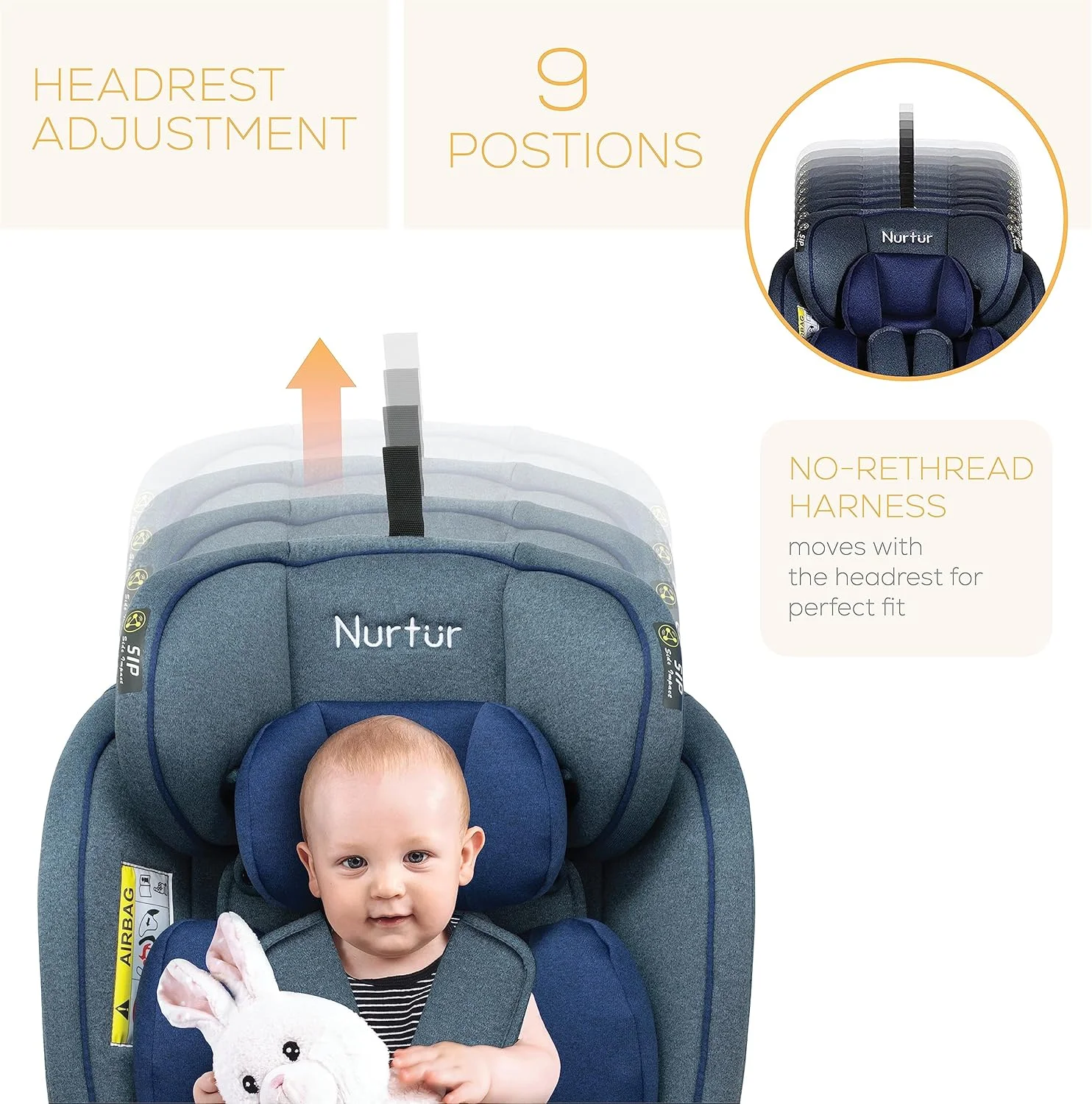 صندلی ماشین کودک/نوزاد 4 در 1 نورتور اولترا - چرخش 360 درجه - ISOFIX - تکیه گاه سر و سایبان قابل تنظیم 9 حالته - 0 ماه تا 12 سال (گروه 0+/1/2/3)، تا 36 کیلوگرم - آبی براق صندلی ماشین کودک/نوزاد 4 در 1 نورتور اولترا - چرخش 360 درجه - ISOFIX - تکیه گاه سر و سایبان قابل تنظیم 9 حالته - 0 ماه تا 12 سال (گروه 0+/1/2/3)، تا 36 کیلوگرم - آبی براق