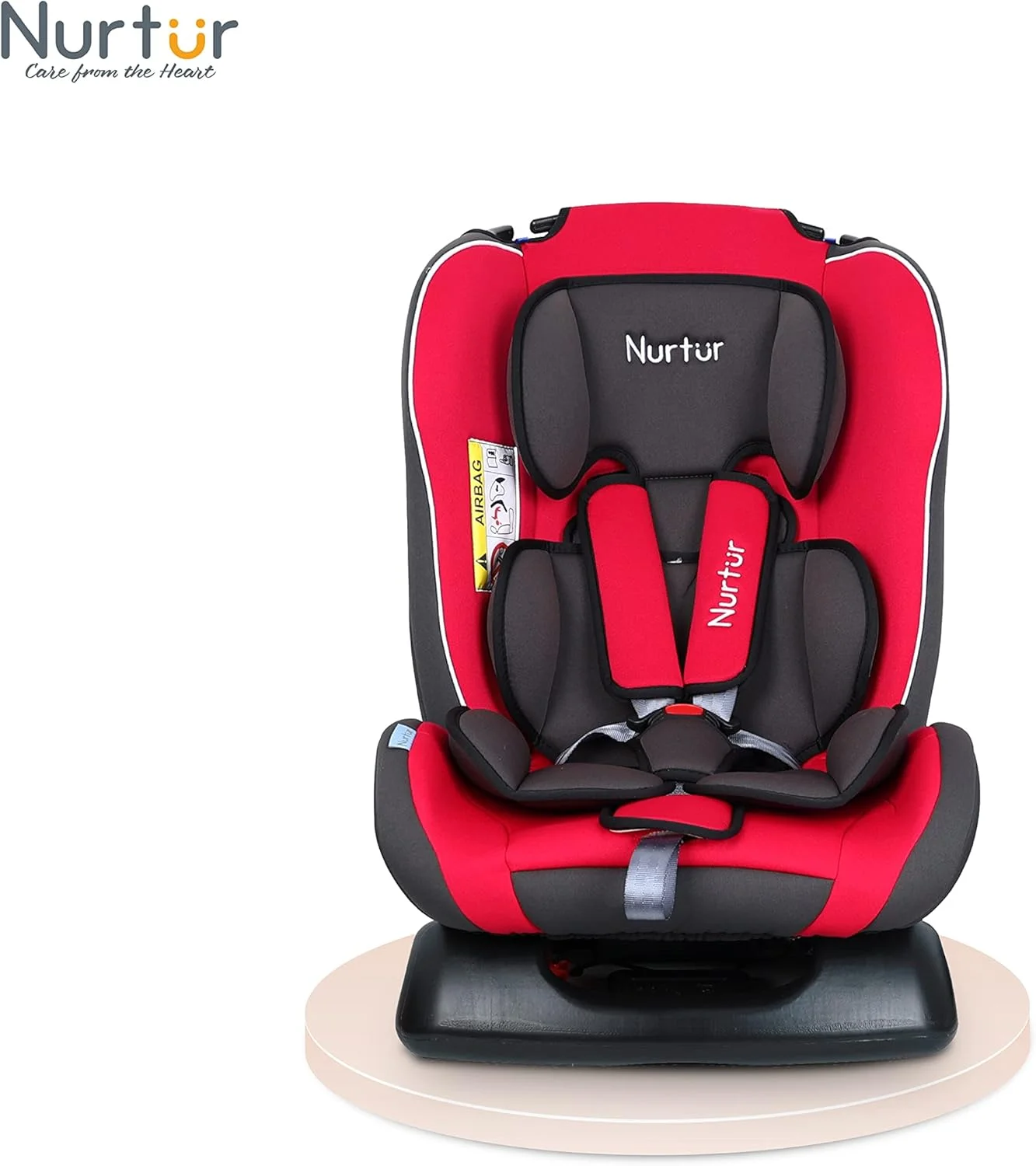 صندلی ماشین کودک/نوزاد 3 در 1 نورتور برونو، طراحی باریک و راحت - 4 حالت خوابیده 5 نقطه مهار ایمنی - زاویه 143 درجه از 0 ماهگی تا 7 سالگی (گروه 0+/1/2)، تا 25 کیلوگرم