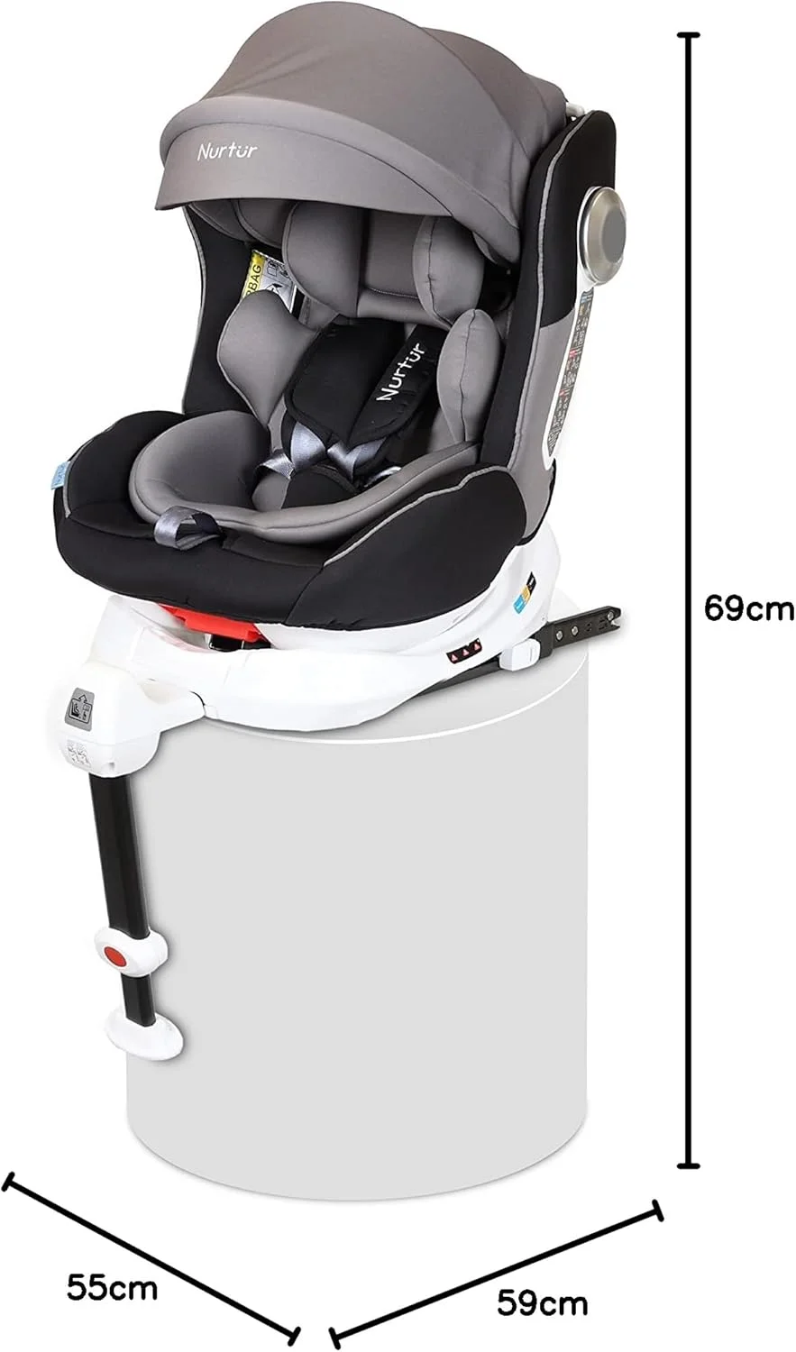 صندلی ماشین کودک/نوزاد 4 در 1 نورتور لیبرتی - چرخش 360 درجه - پشتیبانی پا - ISOFIX - تکیه گاه سر قابل تنظیم 10 حالته با سایبان - 0 ماه تا 12 سال (گروه 0+/1/2/3)، تا 36 کیلوگرم - کرم تیره صندلی ماشین کودک/نوزاد 4 در 1 نورتور لیبرتی - چرخش 360 درجه - پشتیبانی پا - ISOFIX - تکیه گاه سر قابل تنظیم 10 حالته با سایبان - 0 ماه تا 12 سال (گروه 0+/1/2/3)، تا 36 کیلوگرم - کرم تیره