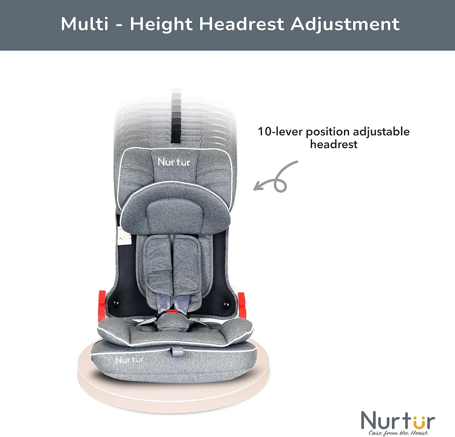 صندلی ماشین تاشو و جمع و جور کودک/نوزاد نورتر ماوریک، دارای سیستم ISOFIX، دارای زیر سری قابل تنظیم 10 حالته، مناسب برای 9 ماه تا 12 سال، گروه 1/2/3، تا 36 کیلوگرم - خاکستری روشن صندلی ماشین تاشو و جمع و جور کودک/نوزاد نورتر ماوریک، دارای سیستم ISOFIX، دارای زیر سری قابل تنظیم 10 حالته، مناسب برای 9 ماه تا 12 سال، گروه 1/2/3، تا 36 کیلوگرم - خاکستری روشن