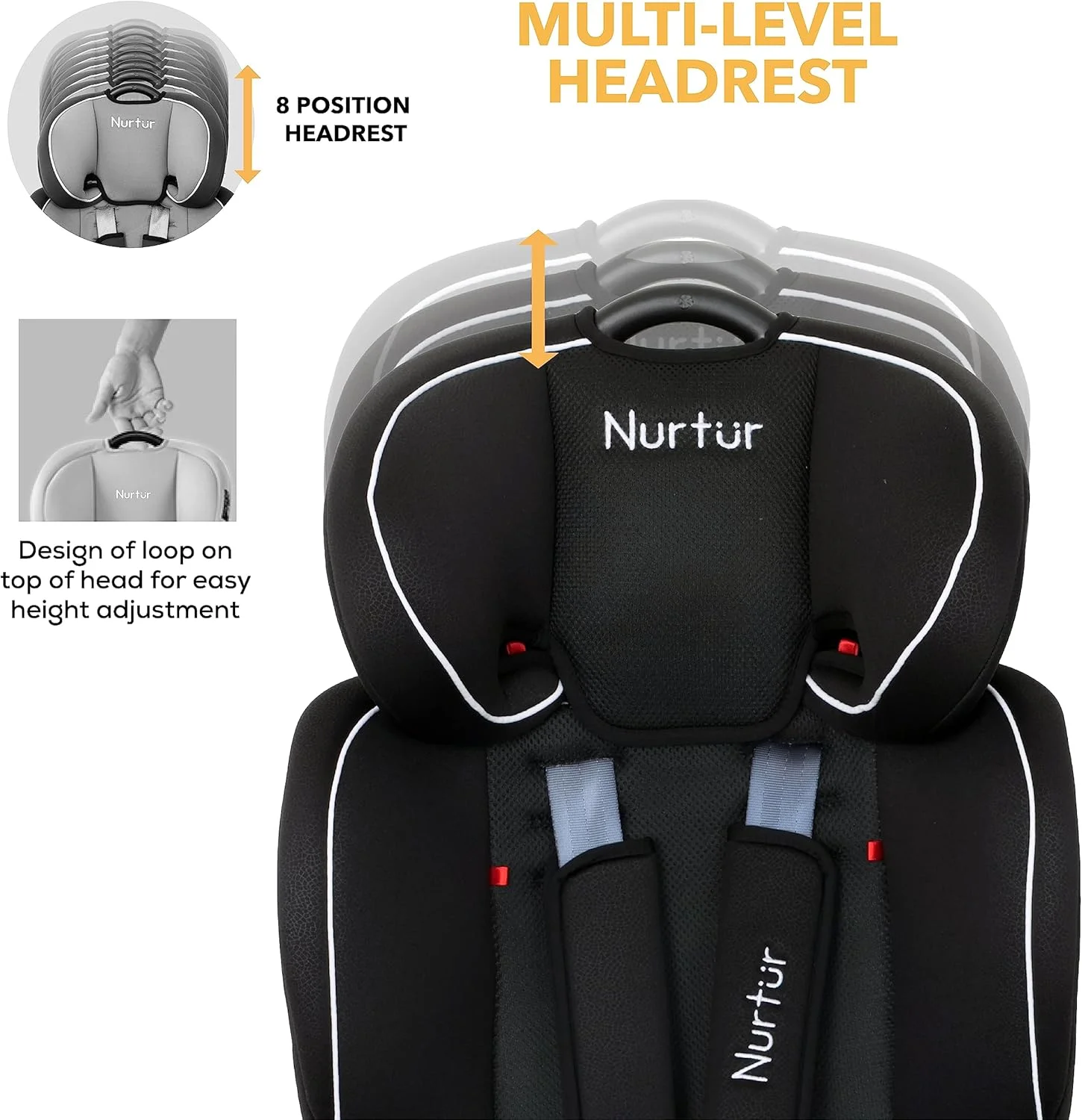 صندلی ماشین کودک همه کاره Nurtur Ragnar، طراحی فوق العاده باریک با قابلیت استفاده رو به عقب، رو به جلو و تقویت کننده موقعیت کمربند صندلی ماشین کودک همه کاره Nurtur Ragnar، طراحی فوق العاده باریک با قابلیت استفاده رو به عقب، رو به جلو و تقویت کننده موقعیت کمربند