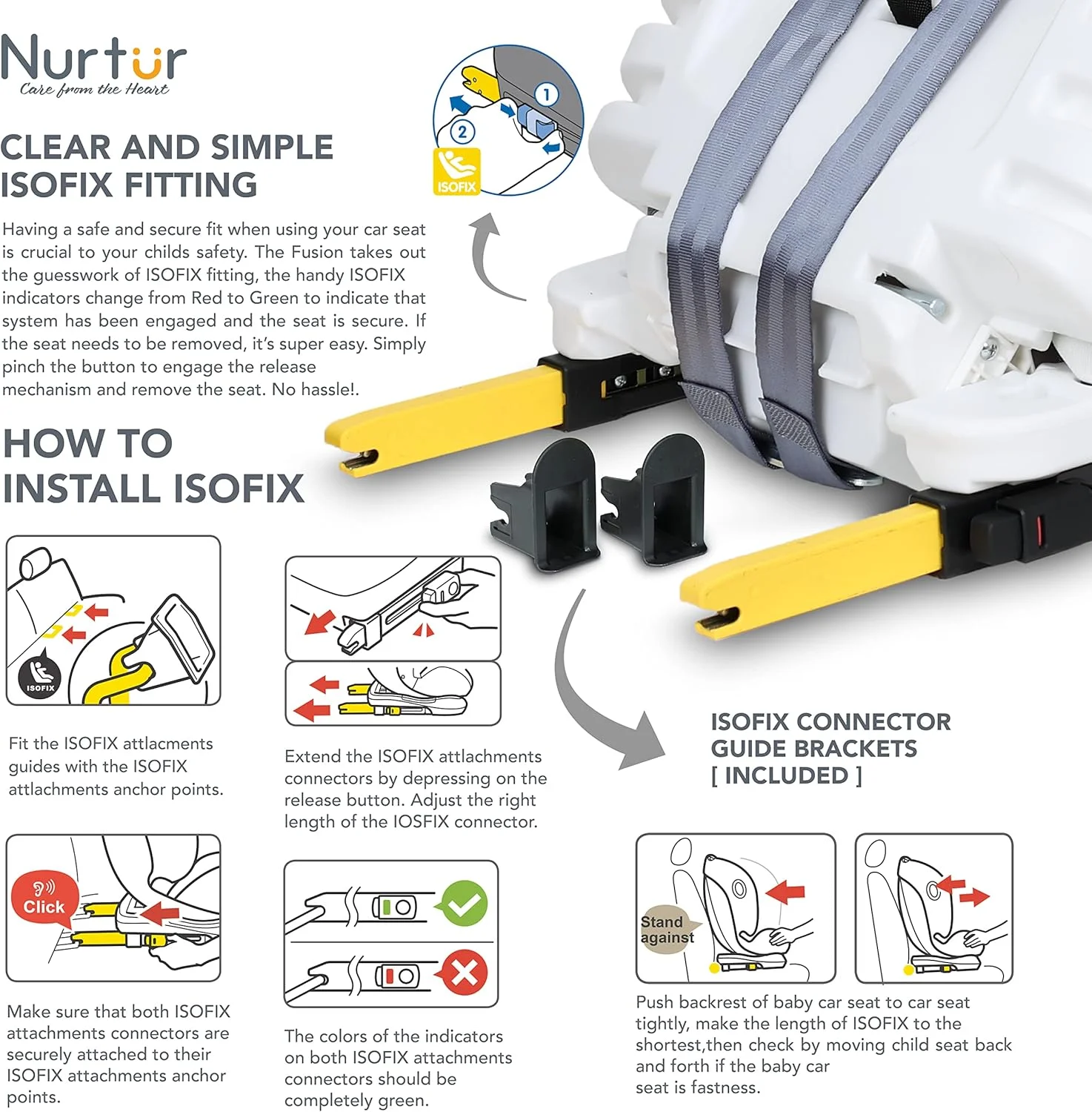 صندلی ماشین تاشو و جمع و جور کودک/نوزاد نورتر ماوریک، دارای سیستم ISOFIX، دارای زیر سری قابل تنظیم 10 حالته، مناسب برای 9 ماه تا 12 سال، گروه 1/2/3، تا 36 کیلوگرم - خاکستری روشن صندلی ماشین تاشو و جمع و جور کودک/نوزاد نورتر ماوریک، دارای سیستم ISOFIX، دارای زیر سری قابل تنظیم 10 حالته، مناسب برای 9 ماه تا 12 سال، گروه 1/2/3، تا 36 کیلوگرم - خاکستری روشن