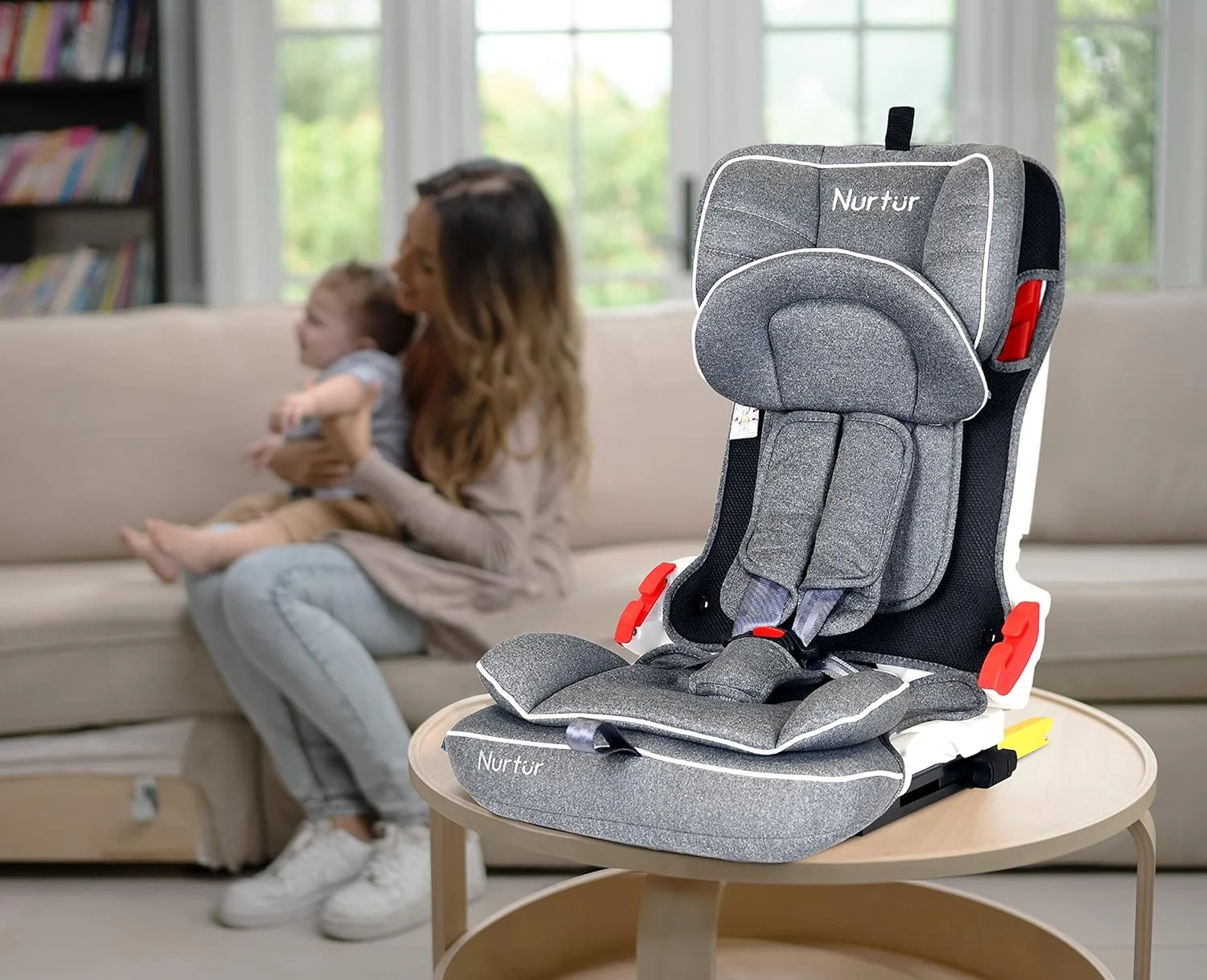 صندلی ماشین تاشو و جمع و جور کودک/نوزاد نورتر ماوریک، دارای سیستم ISOFIX، دارای زیر سری قابل تنظیم 10 حالته، مناسب برای 9 ماه تا 12 سال، گروه 1/2/3، تا 36 کیلوگرم - خاکستری روشن صندلی ماشین تاشو و جمع و جور کودک/نوزاد نورتر ماوریک، دارای سیستم ISOFIX، دارای زیر سری قابل تنظیم 10 حالته، مناسب برای 9 ماه تا 12 سال، گروه 1/2/3، تا 36 کیلوگرم - خاکستری روشن