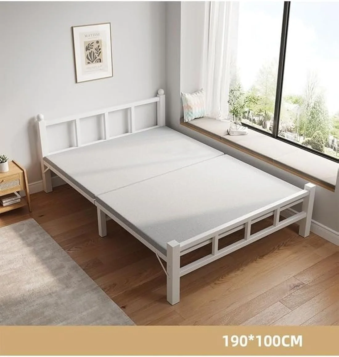 تخت تاشو قابل حمل خانگی ساده NKX همراه 100 سانتی متری تخت تاشو قابل حمل خانگی ساده NKX همراه 100 سانتی متری