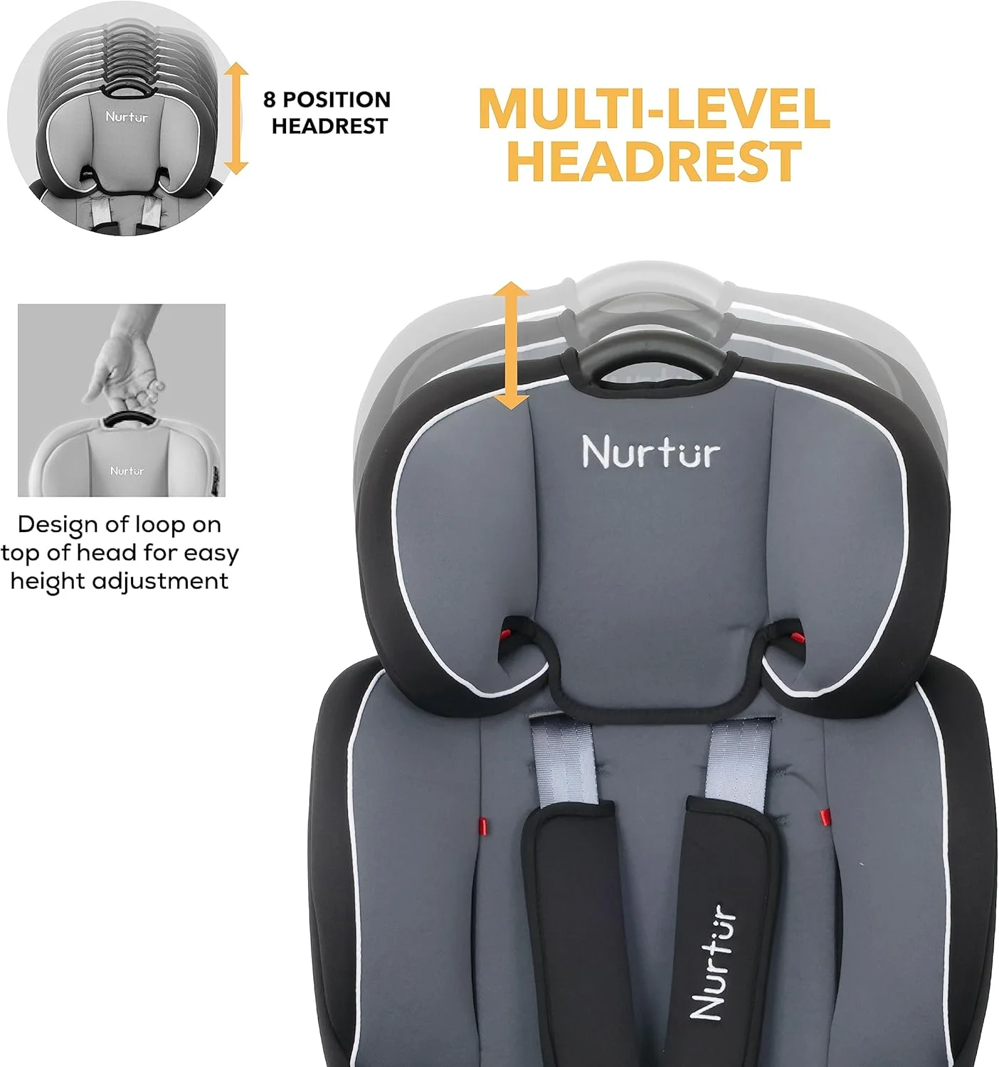 صندلی خودروی تبدیلشونده همهکاره Nurtur Ragnar، طراحی فوقالعاده باریک با قابلیت استفاده رو به عقب، رو به جلو و تقویتکننده کمربند - نارنجی/مشکی صندلی خودروی تبدیلشونده همهکاره Nurtur Ragnar، طراحی فوقالعاده باریک با قابلیت استفاده رو به عقب، رو به جلو و تقویتکننده کمربند - نارنجی/مشکی