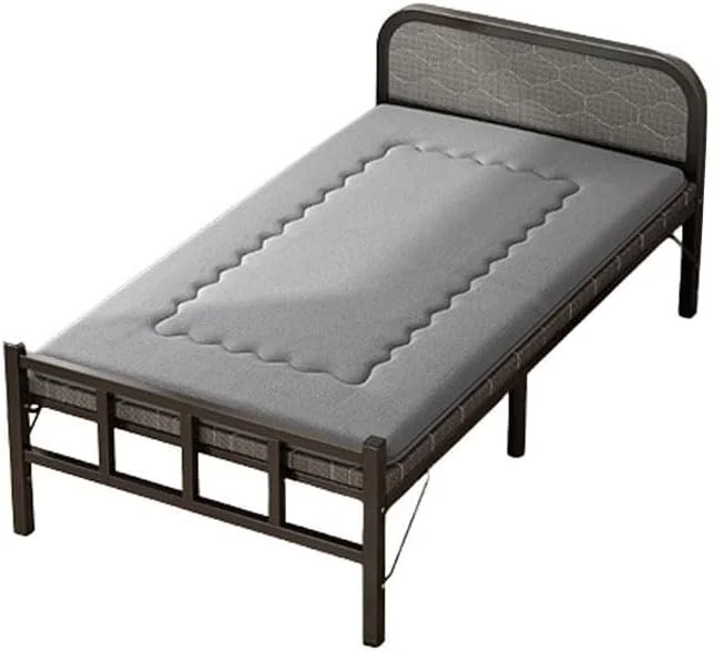 NKX Portable Foldaway household Simple Bed companion with Lambwool Matress 90 cm NKX Portable Foldaway household Simple Bed companion with Lambwool Matress 90 cm