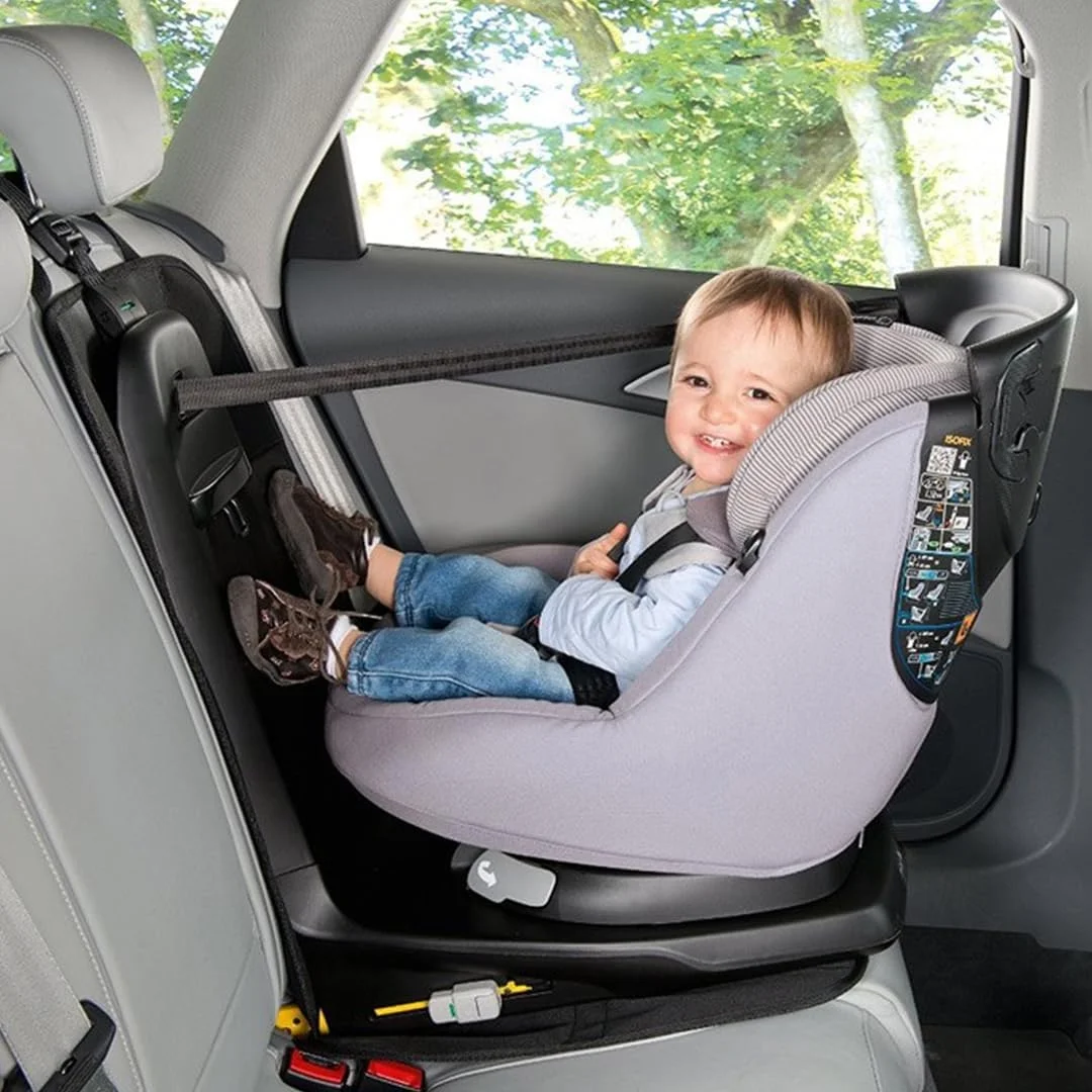 محافظ صندلی عقب Maxi-Cosi، لوازم جانبی برای صندلی های خودرو رو به جلو و عقب، محافظت از روکش چرمی و پارچه ای، ضد لغزش، نصب سریع، سایز بزرگ، سازگار با ISOFIX، مشکی