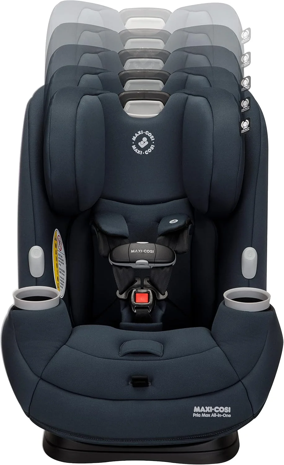 صندلی خودروی همه‌کاره Maxi-Cosi Pria Max، صندلی خودروی رو به عقب (4-40 پوند)، صندلی خودروی رو به جلو (22-65 پوند)، صندلی تقویت‌کننده پشتی بلند (40-100 پوند)، Pure COSI، گرافیت ضروری