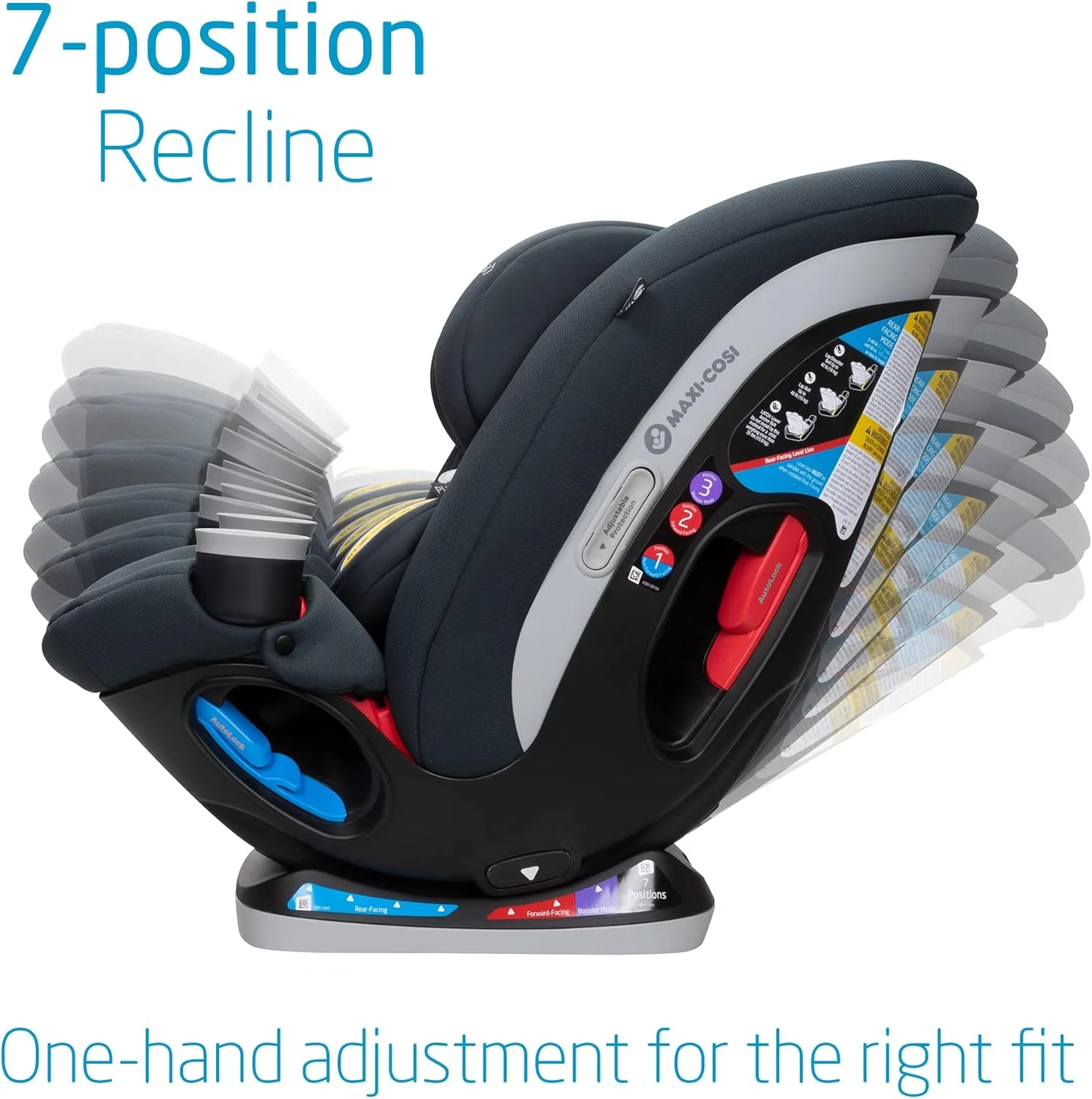 صندلی خودروی همه کاره Maxi-Cosi Magellan LiftFit، سیستم صندلی 5 در 1 برای کودکان از بدو تولد تا 10 سال (2.2 تا 45 کیلوگرم)، گرافیت ضروری